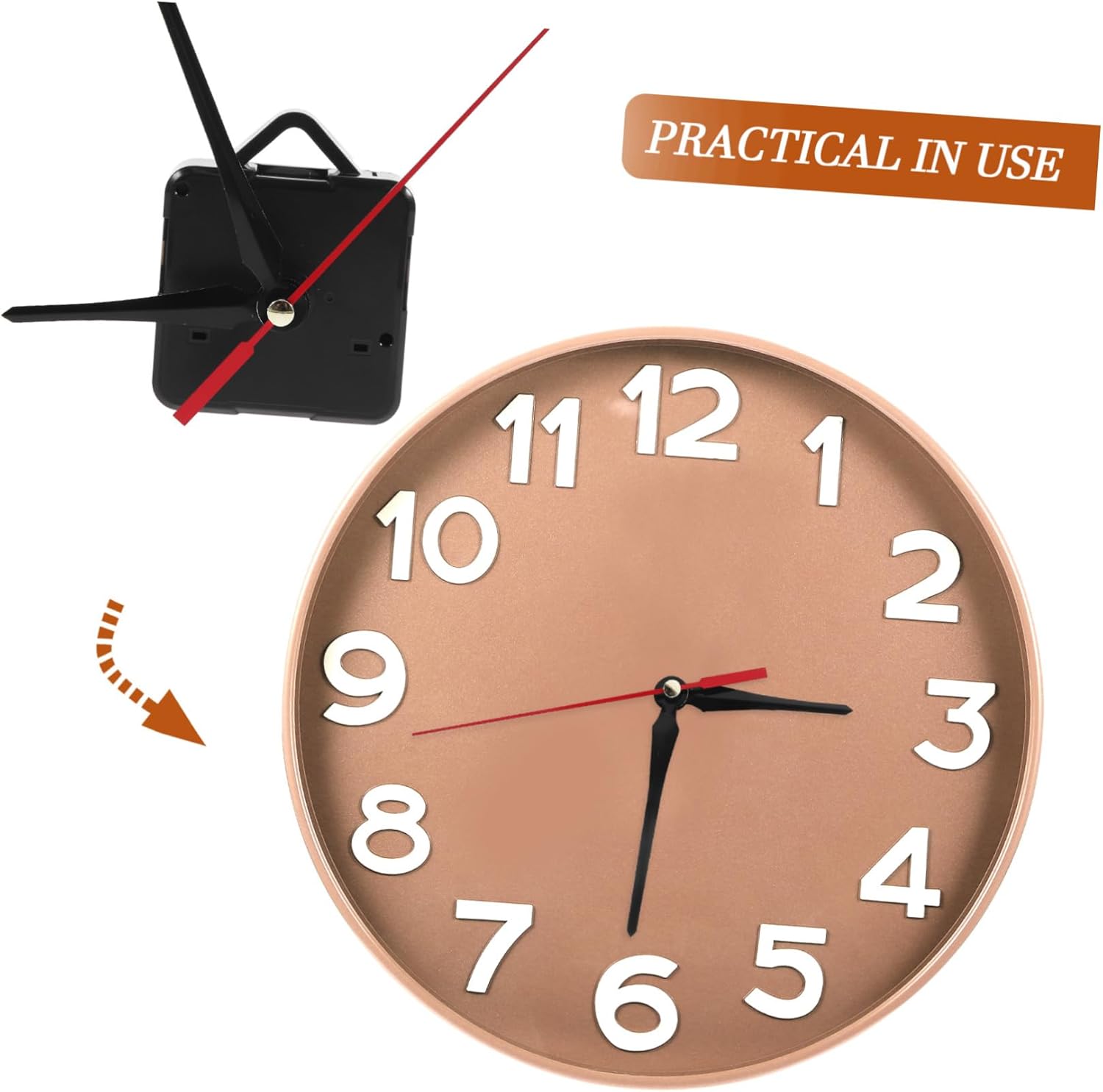 Replacement Hands for Obsidian Clocks Silent Functional