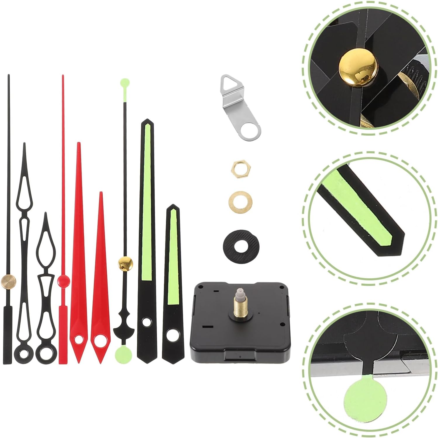 UOnlyTech Clock Mechanism Replacement Kit Durable Stylish Clock Parts Kit