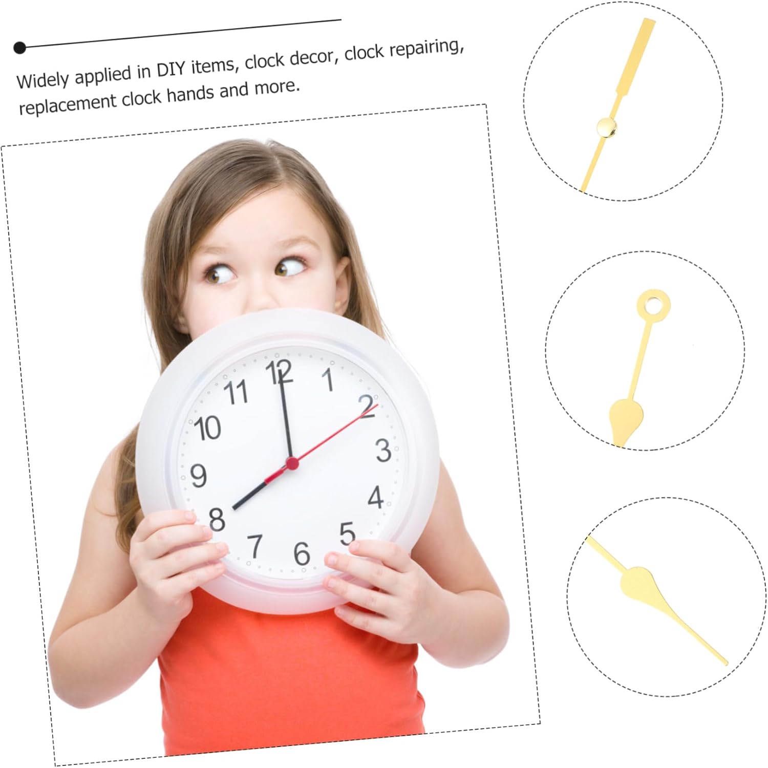 Precisely Engineered Mini Clock Hands for DIY Clock Repair