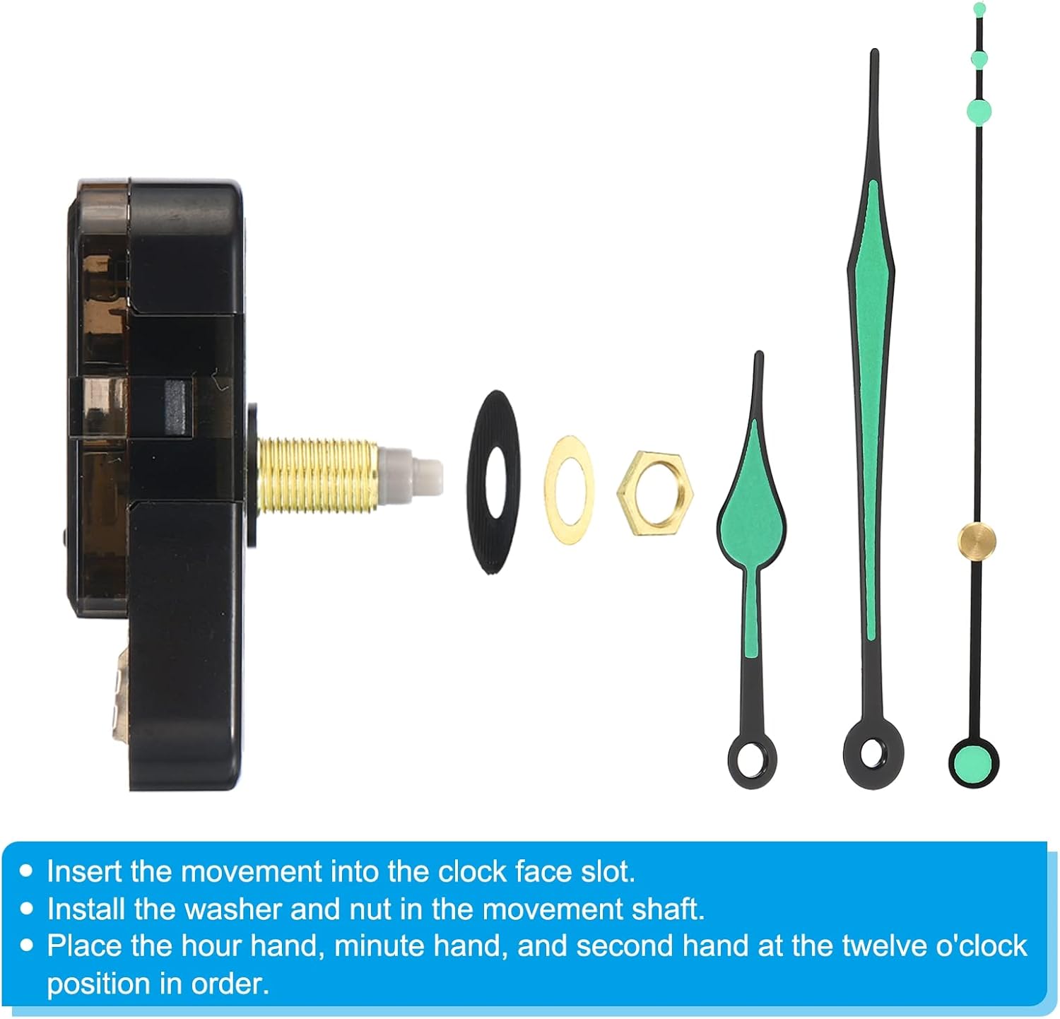 Authentic PATIKIL Clock Repair Kit Quiet Accurate replace for wall clocks