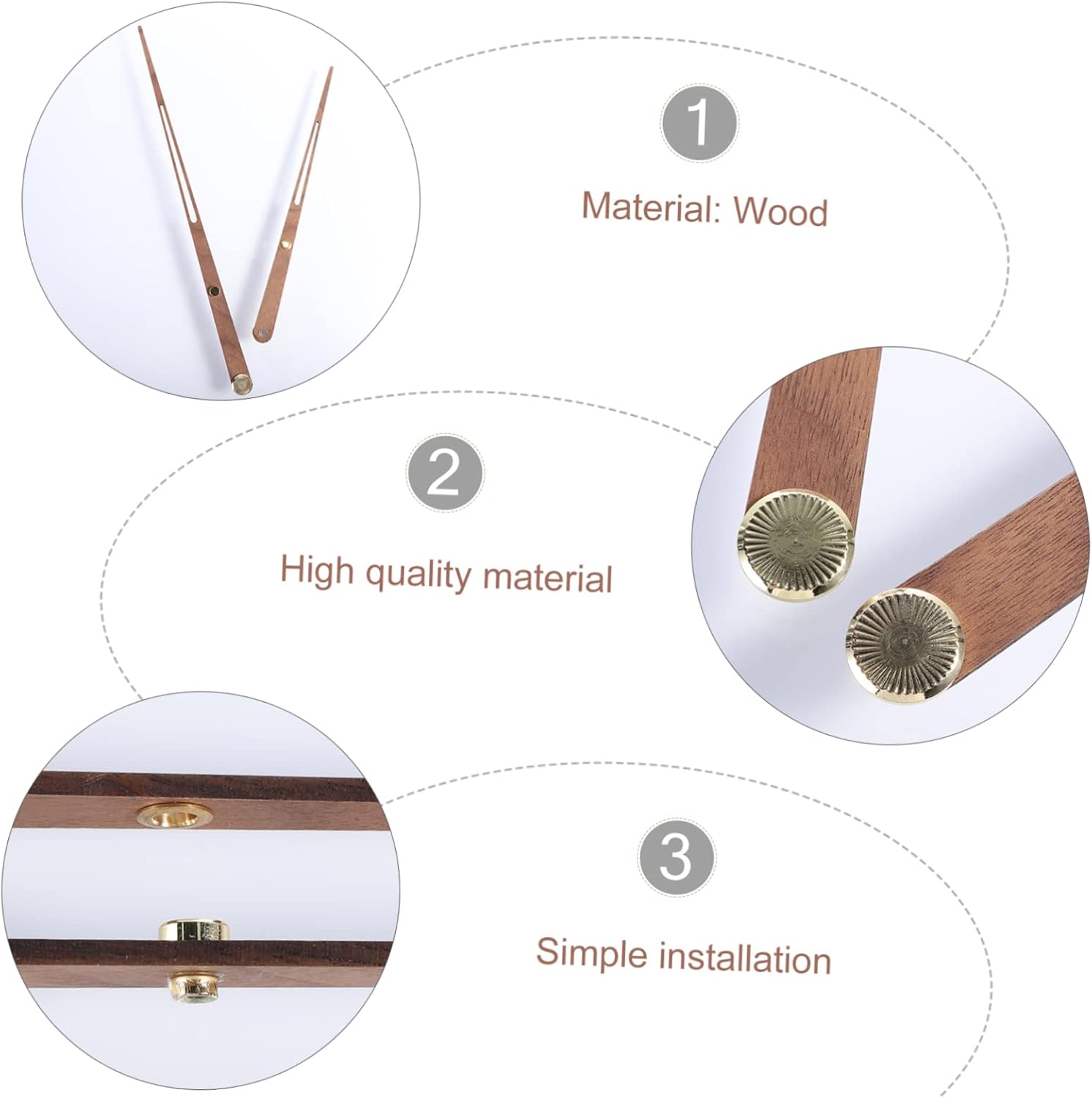 Clock Hand Replacement Large Wooden Clock Pointer