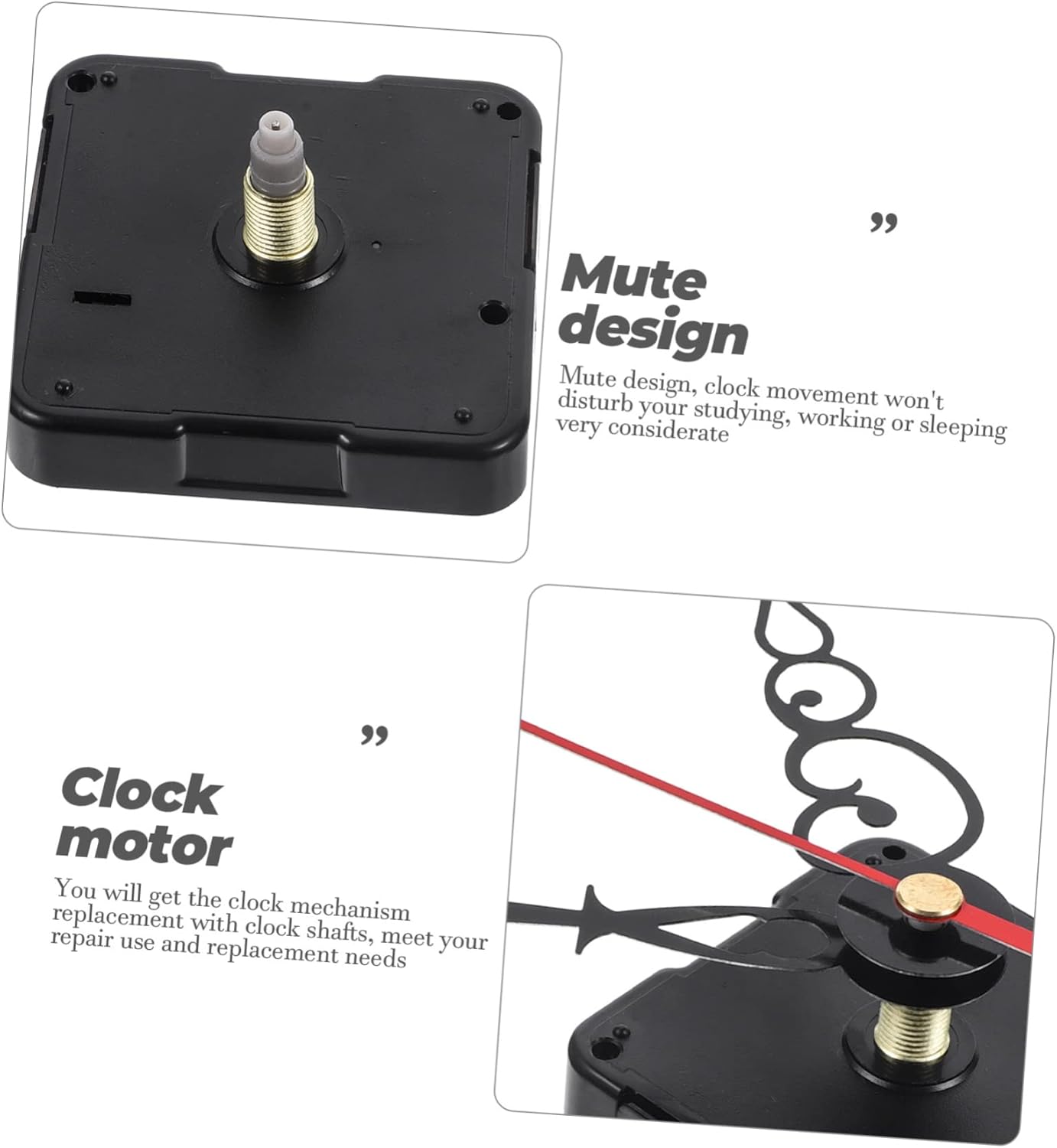 OSALADI Replacement Mechanism Battery-Operated Silent Clock for 35CM Wall Clock