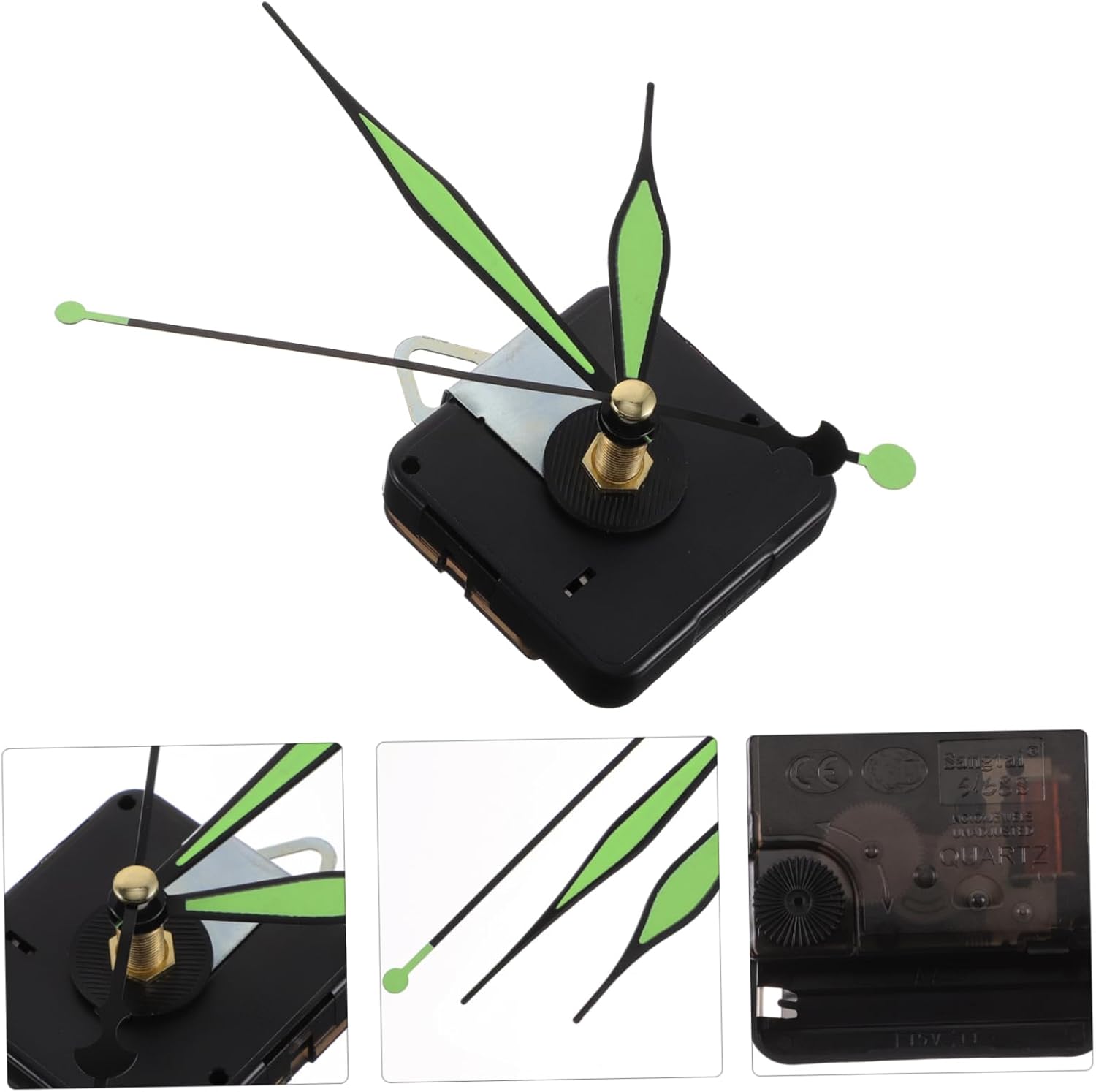 DOITOOL Glow The Dark Battery-Operated Quartz Clock Movement Replacement Kit