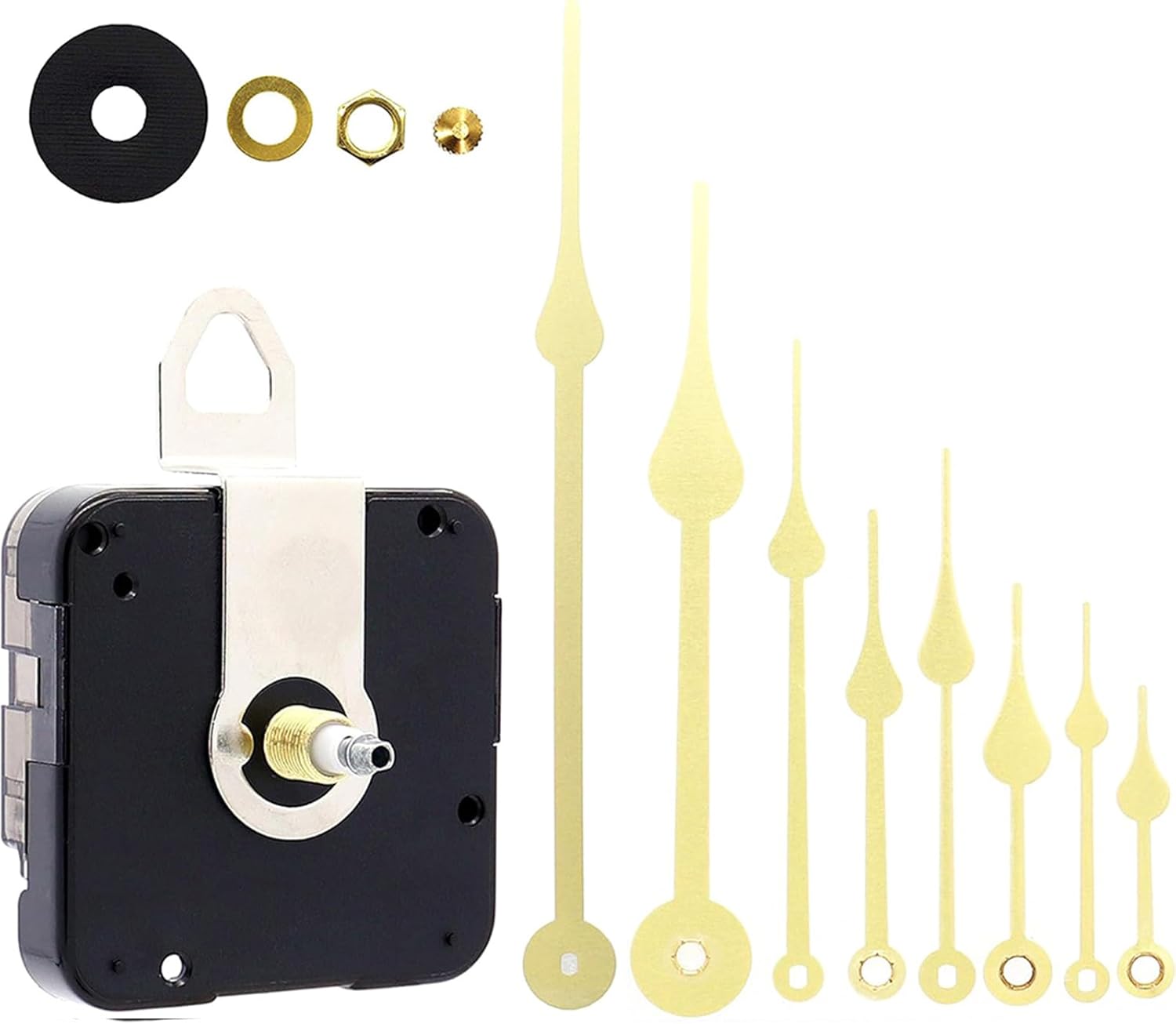 Precision Replacement Clock Mechanism with Clock Hands