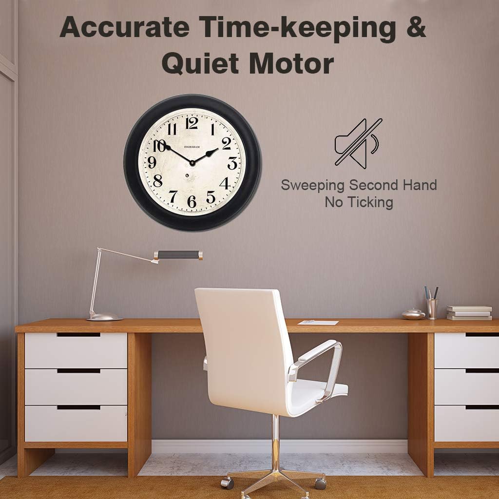 2-Piece Wall Clock Movement Kit with Decorative Hands