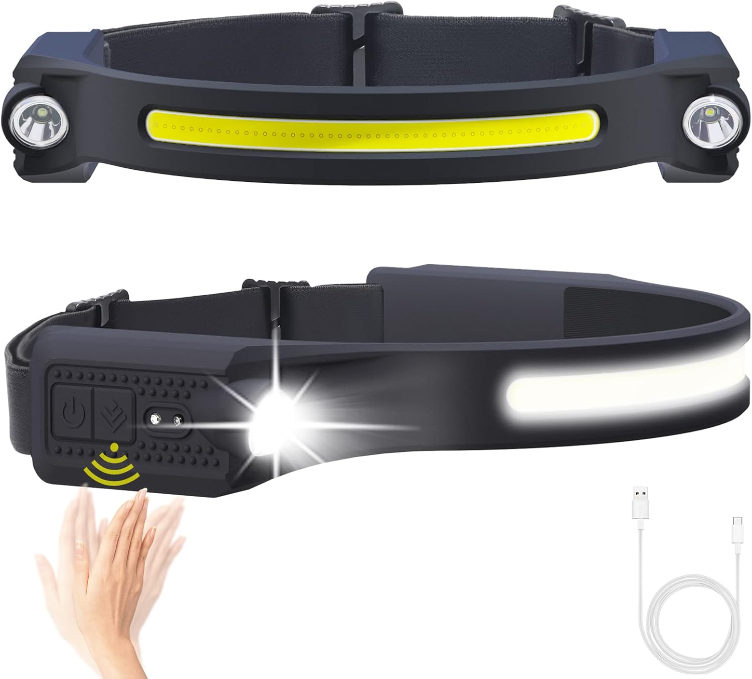 Alpswolf Rechargeable LED Headlamp 260 Waterproof