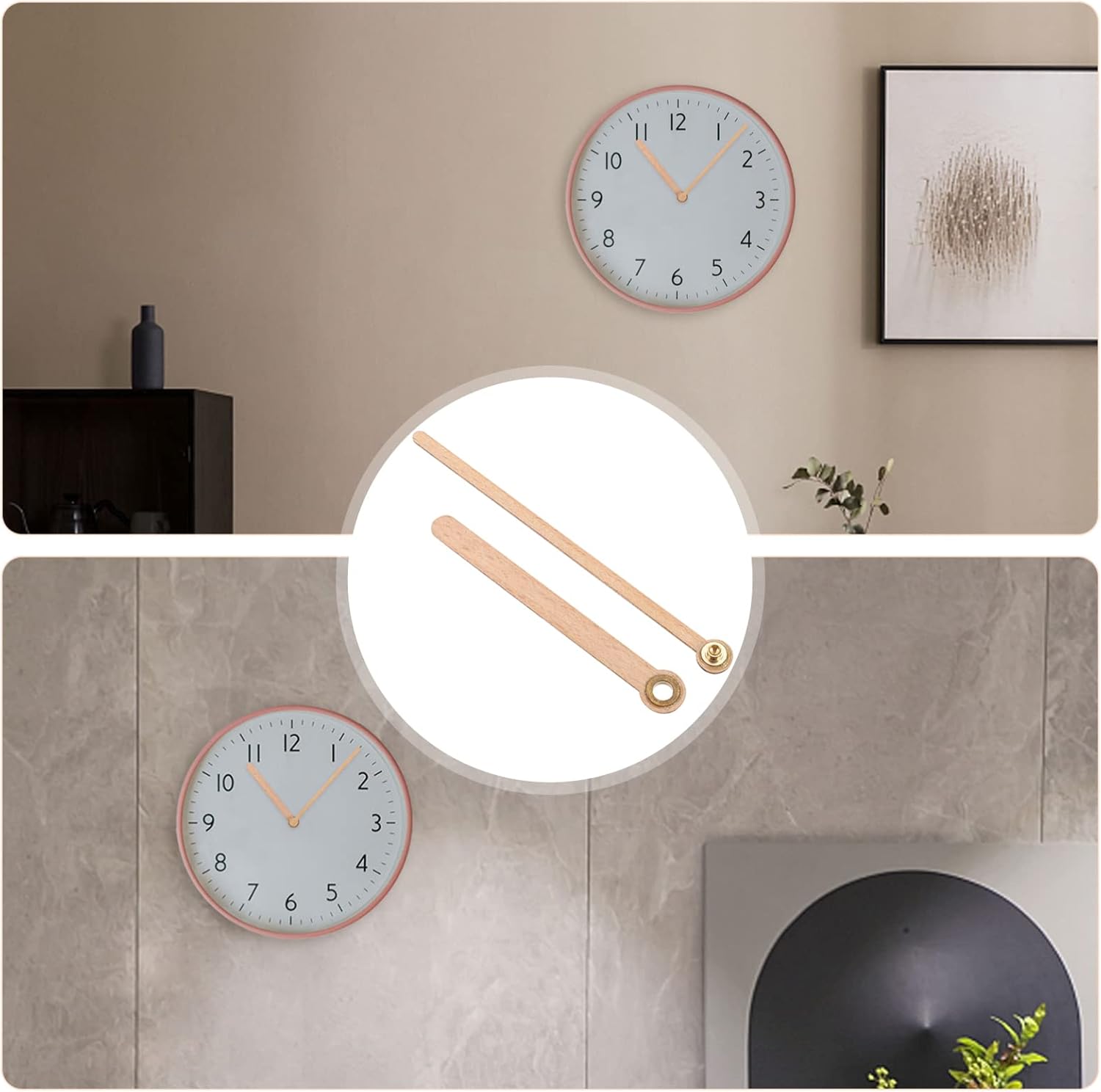 3 Sets Wooden Clock Pointers