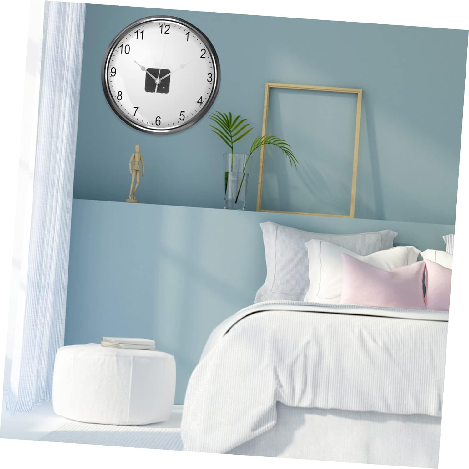 Uonlytech 1 Set Reverse Clock Mechanism Replacement Battery-Operated Backwards Clock Parts
