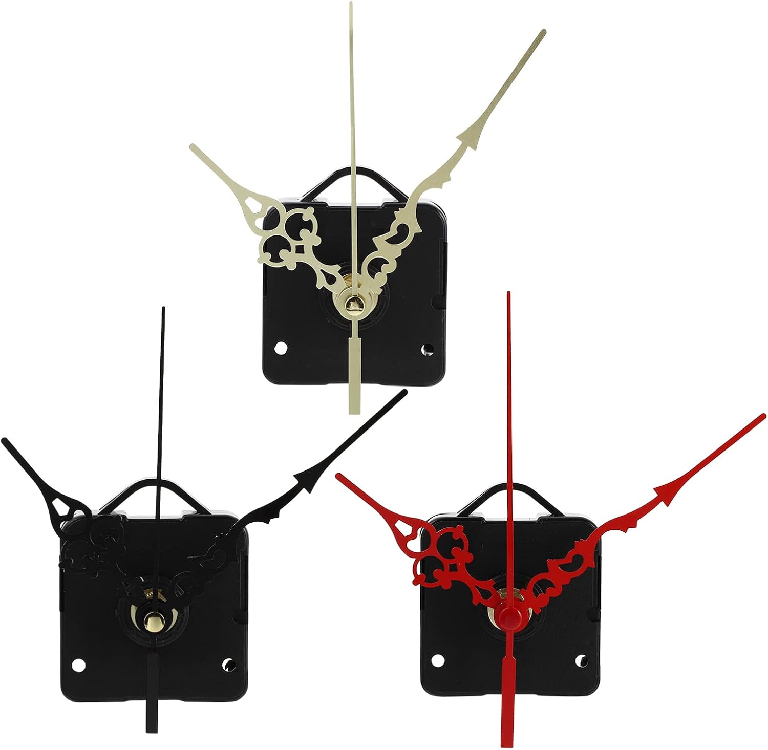 3EXCEART Hand Cross Stitch Spade Clock Motor Replacement for Wall Clocks