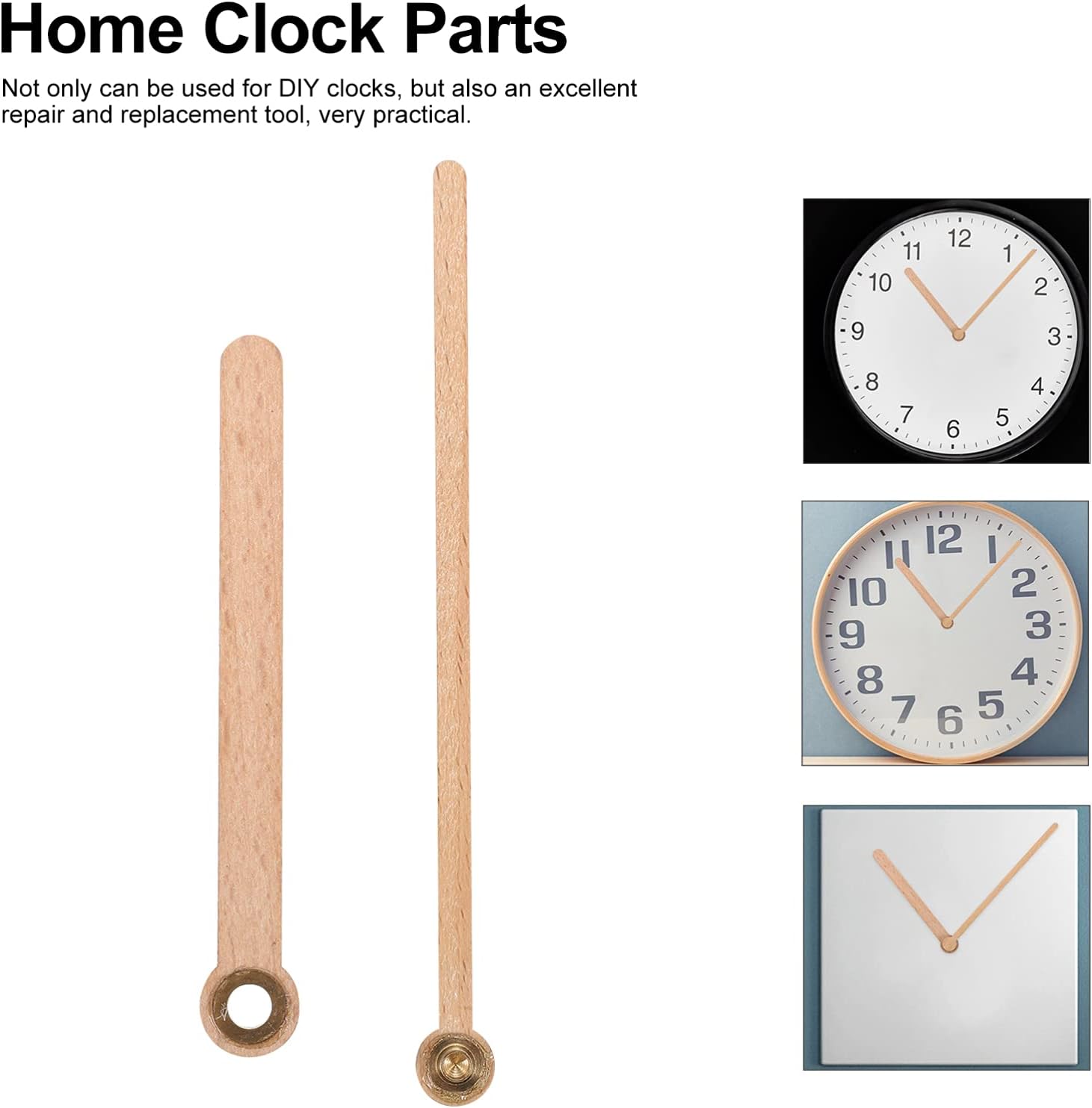 EXCEART Replacement Wooden Clock Mechanism CC1 for Mobile Clocks