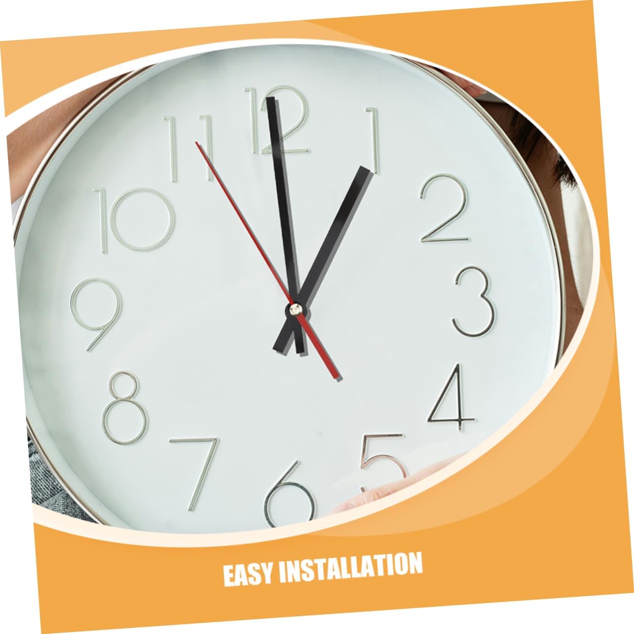 Ifundom 2-Piece Metal Clock Hands Black and Golden