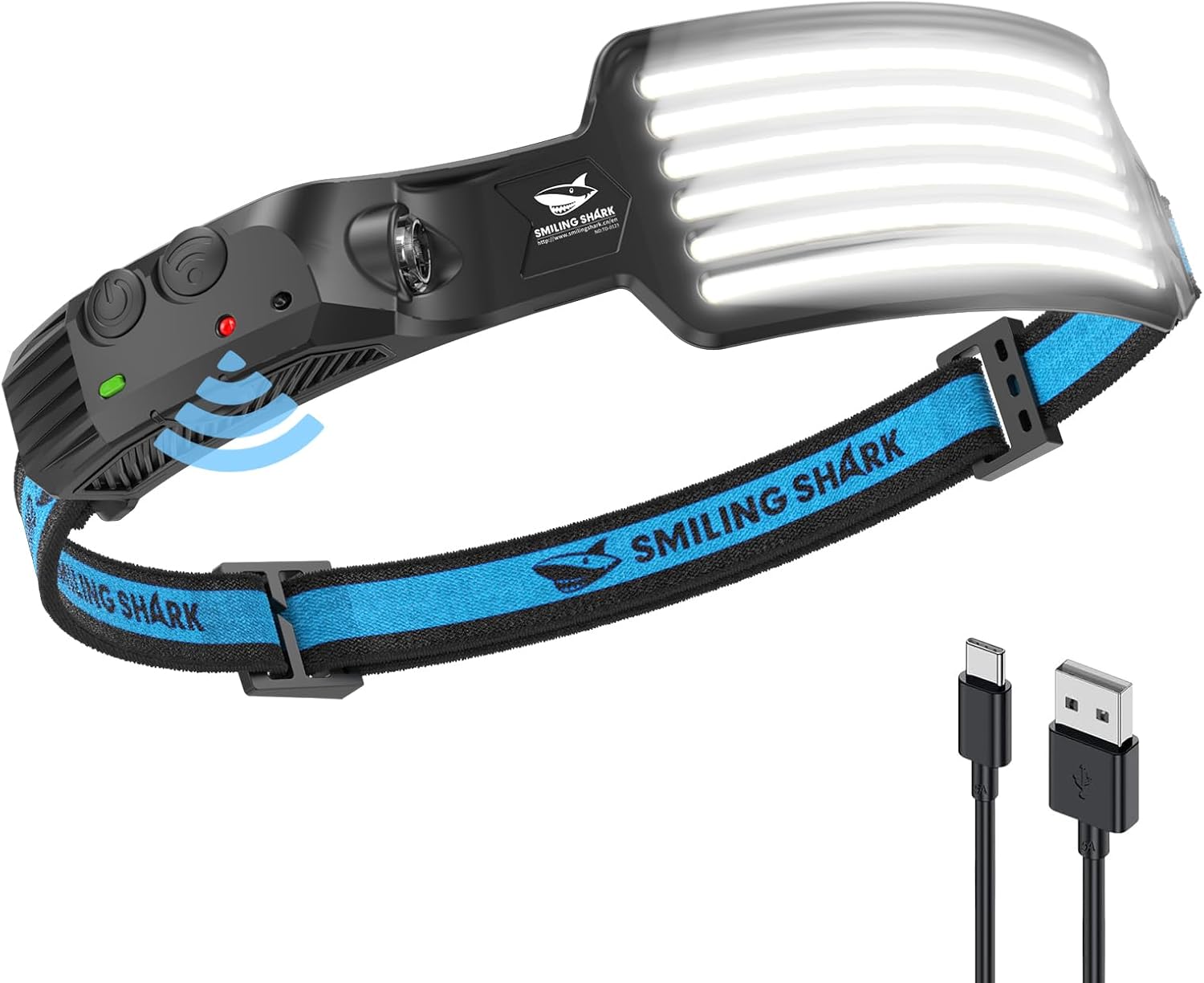 Bright Adjustable and Waterproof Headlamp for Camping and Hiking