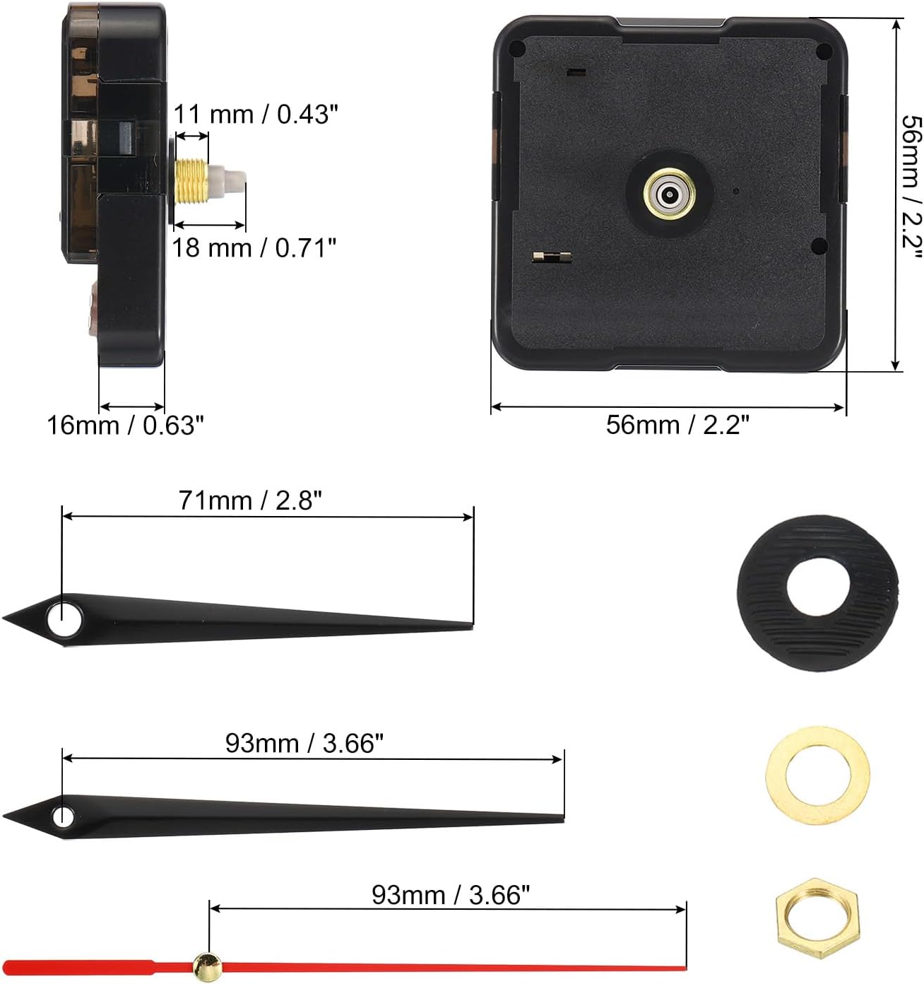 Perfect Replacement Kit for Your Clock Quiet Accurate Easy to Install