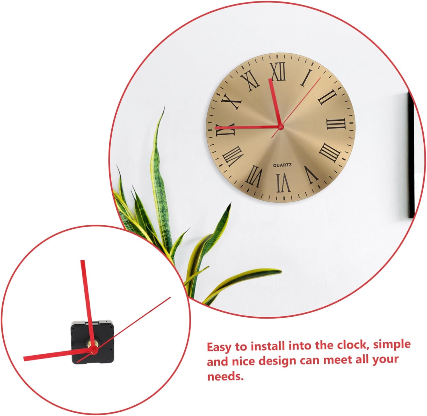 2pc Clock Movement Set