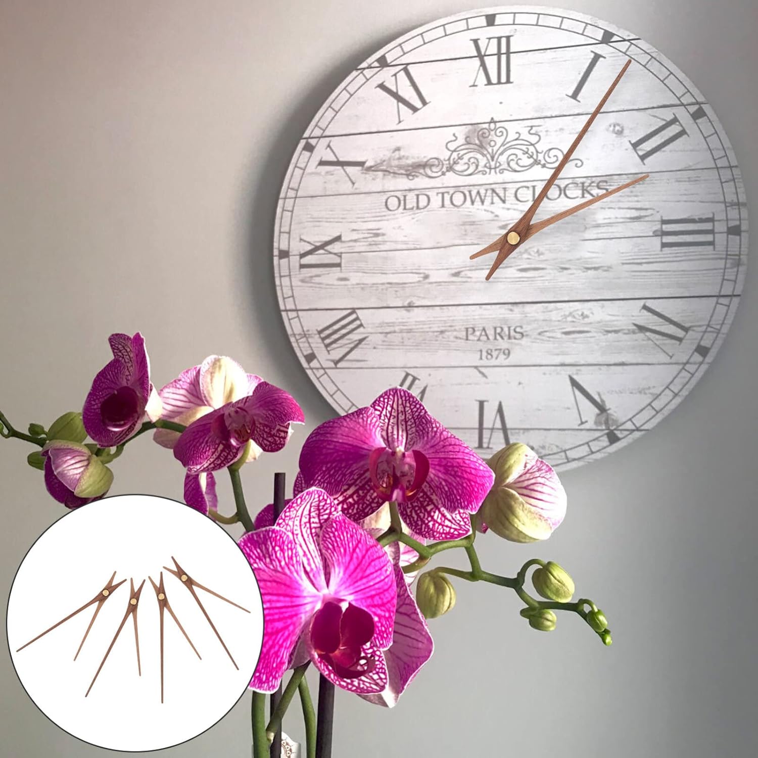 Sturdy Wooden Clock Hands