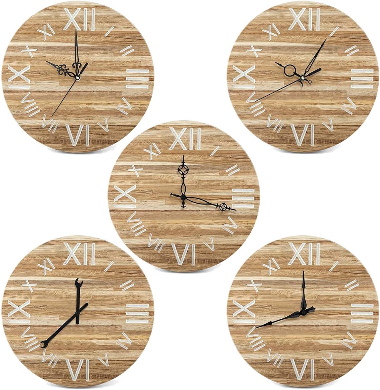 Creative DIY Clock Parts Black Clock Hands with Precision Movement