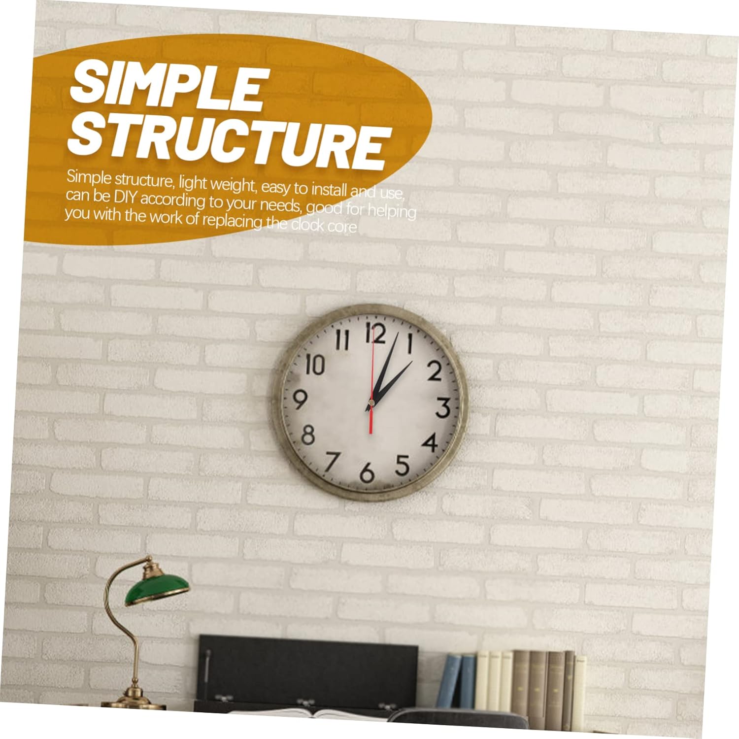 DOITOOL Watch Movement Accessories Quiet Clock Mechanism Kit
