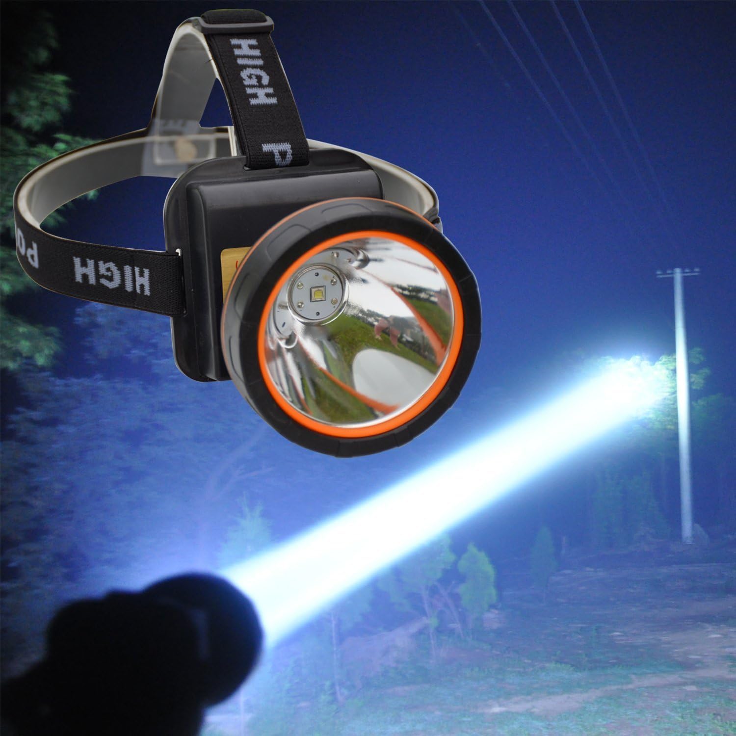 OLIDEAR Rechargeable LED Headlamp Bright Durable 10x Power