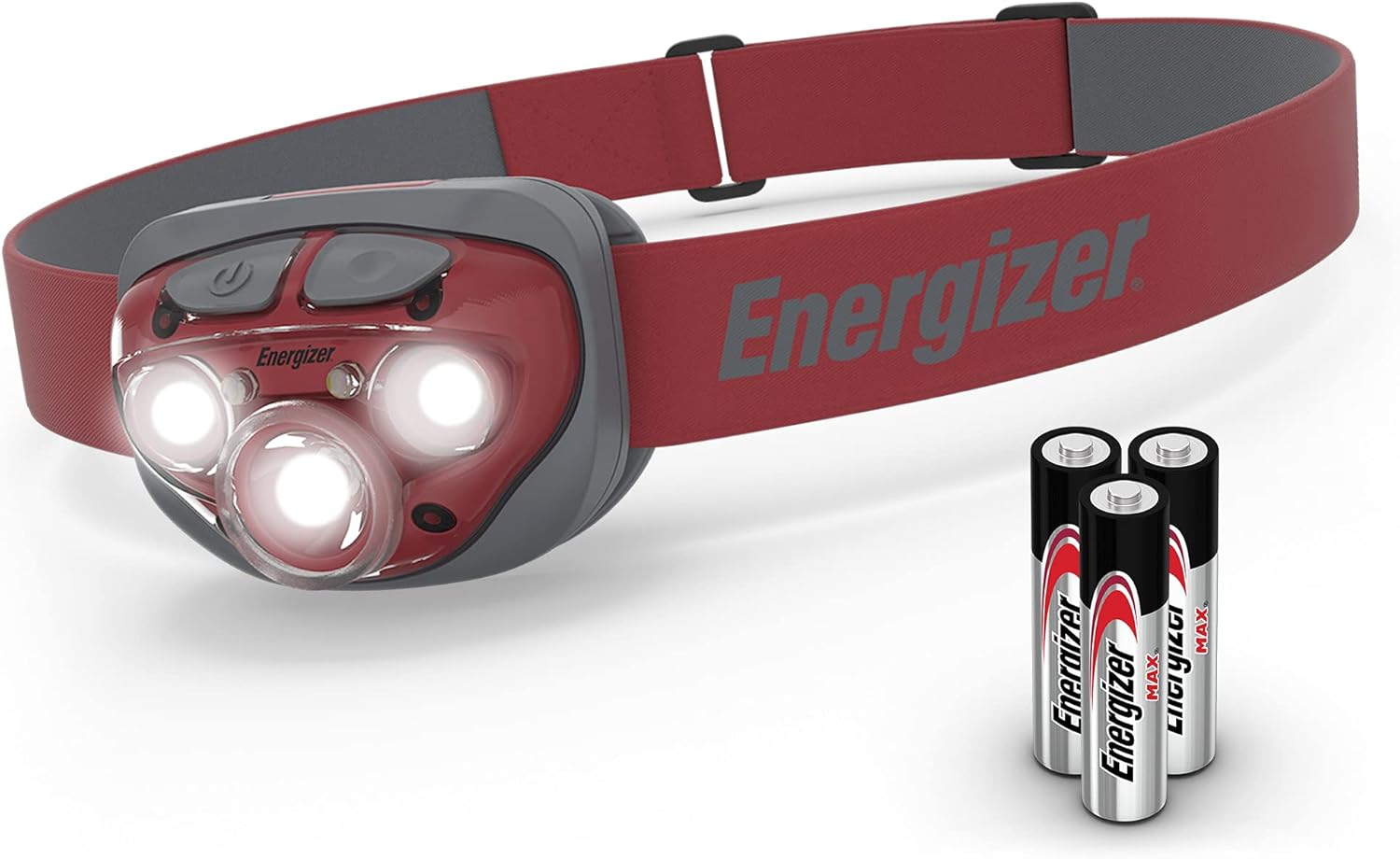 Energizer LED Headlamp Compact Rust Red High Brightness Waterproof