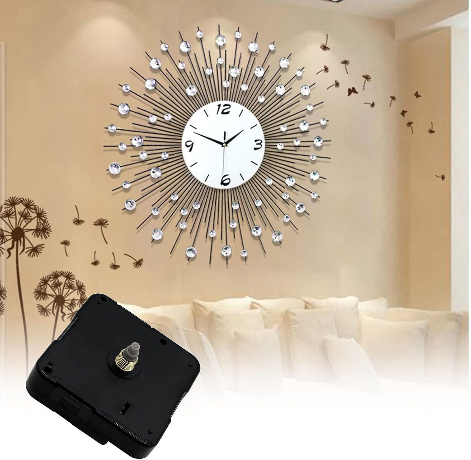 13mm quartz clock mechanism replacement