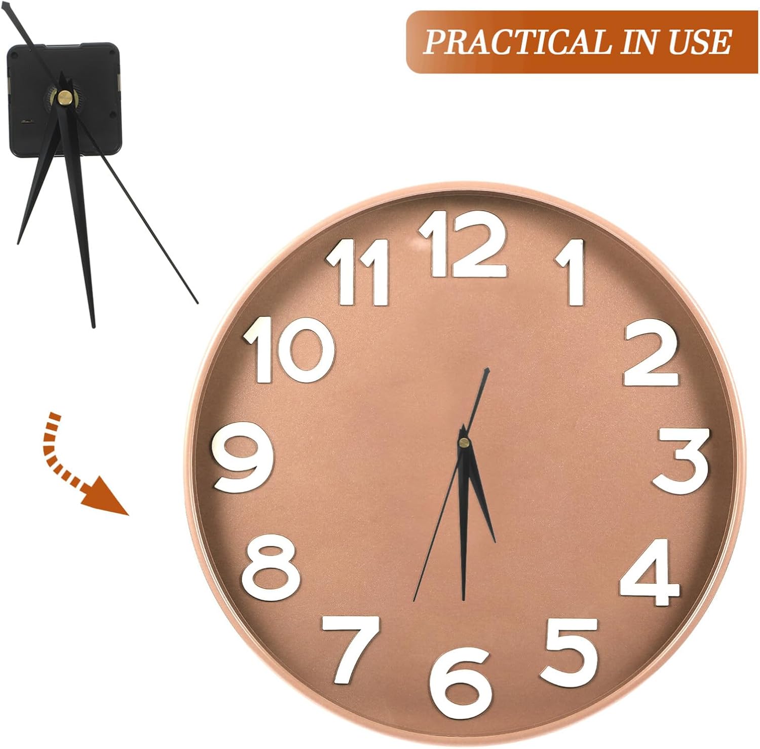 Mute Clock Movement Kit for DIY Clocks