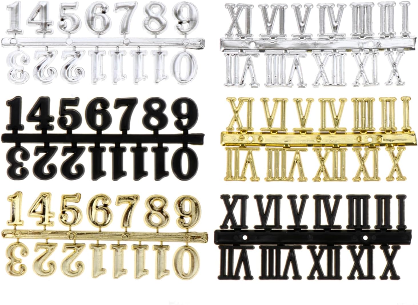 Unique Wall Clock Decal with Arabic Roman Numerals