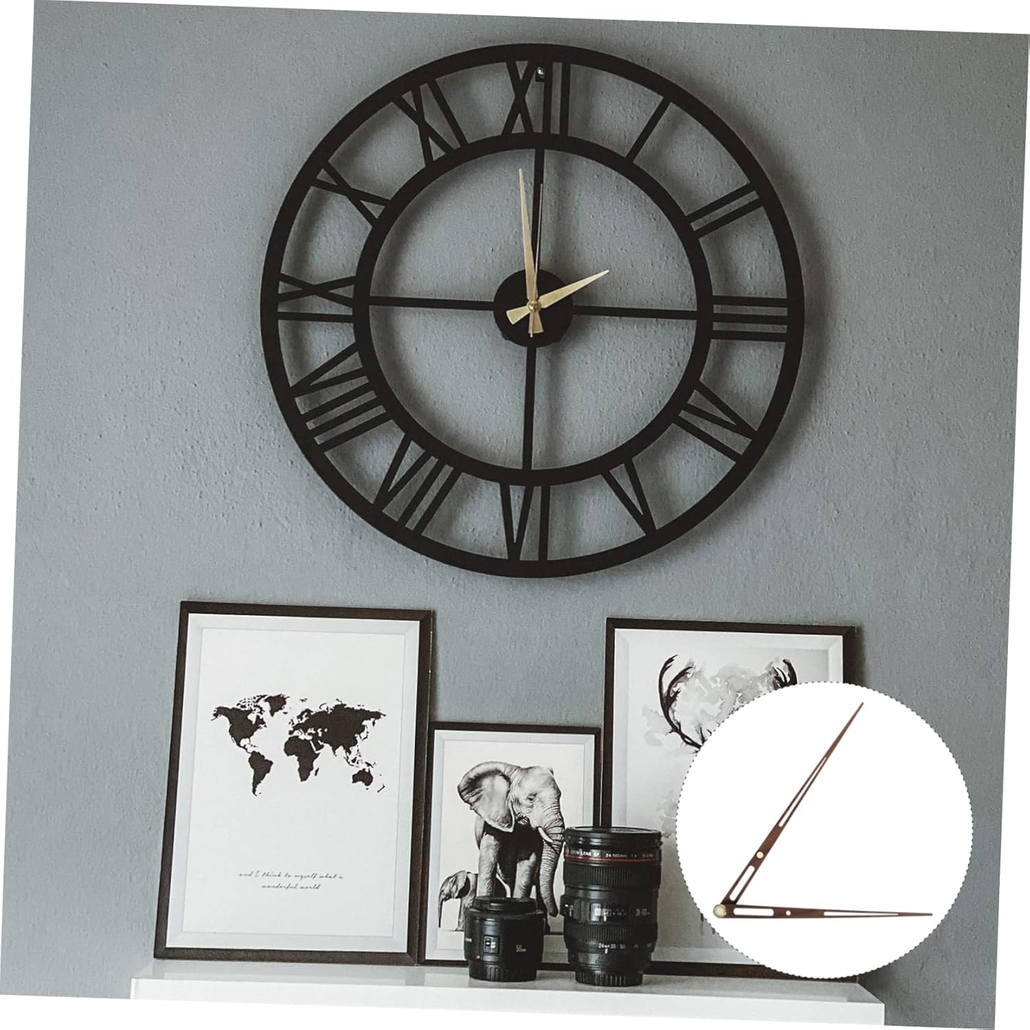 Housitol 100-Piece Wood Clock Hand Assembly Set