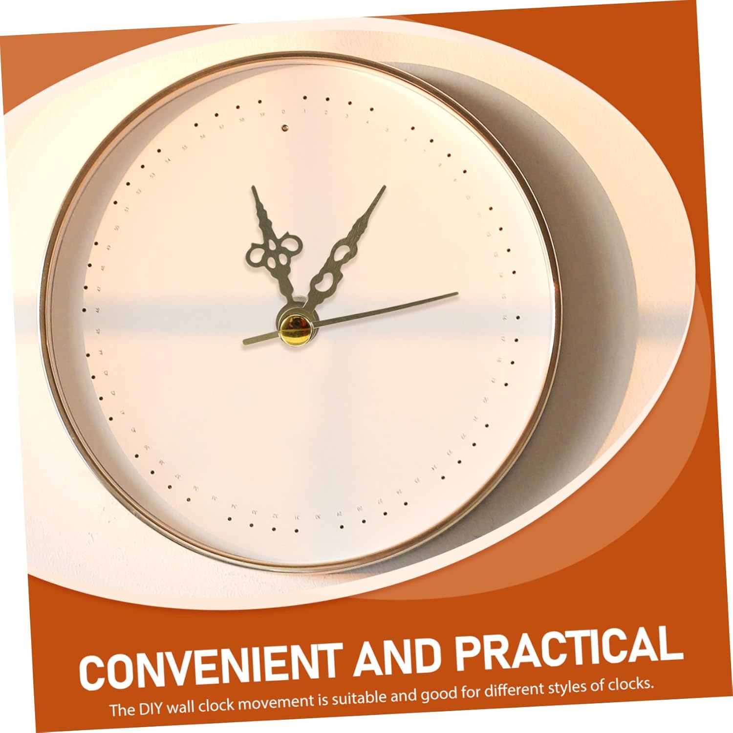 Uonlytech Wall Clock Mechanism Kit Large Hands Replacement Parts