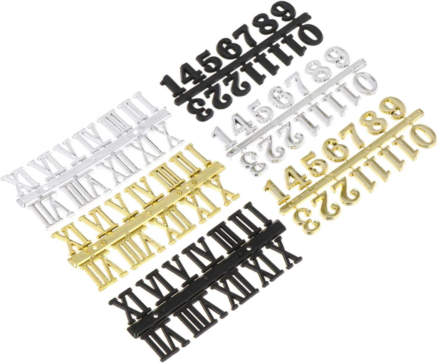 Unique Wall Clock Decal with Arabic Roman Numerals