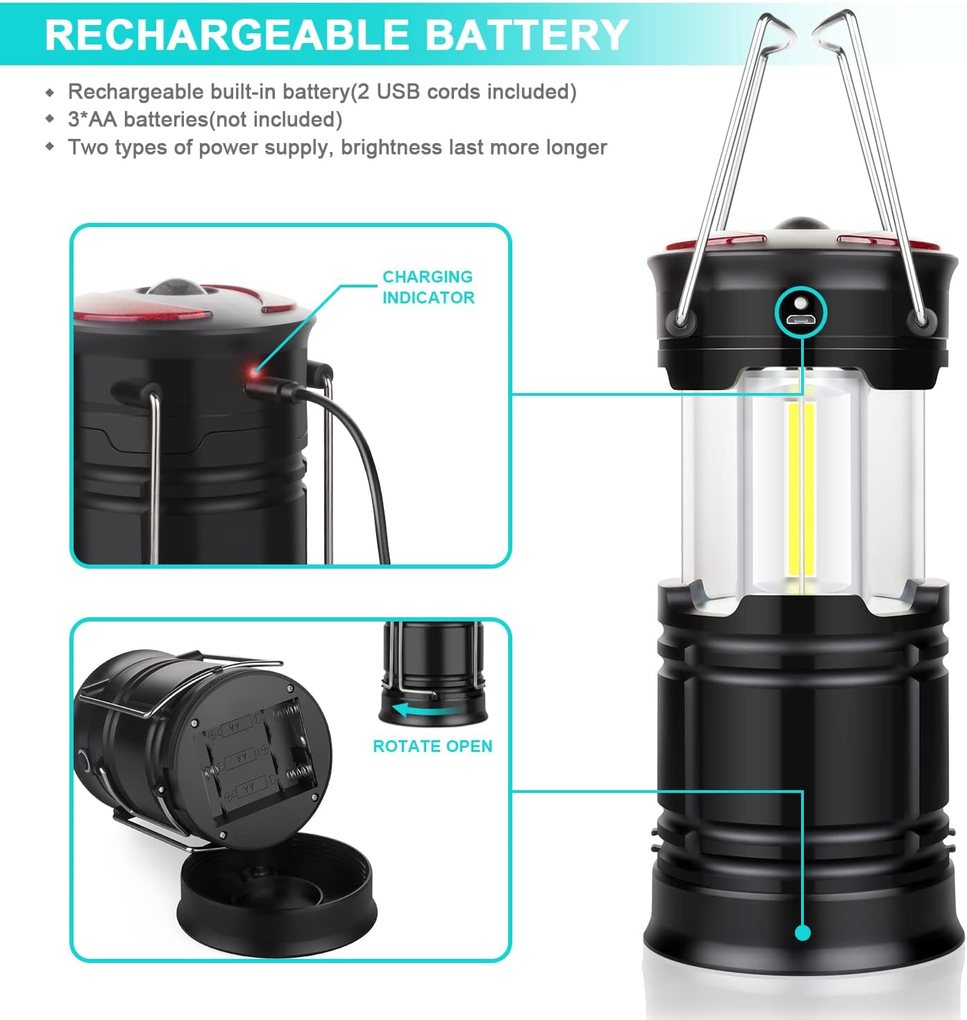 2-Piece Camping Lantern Set