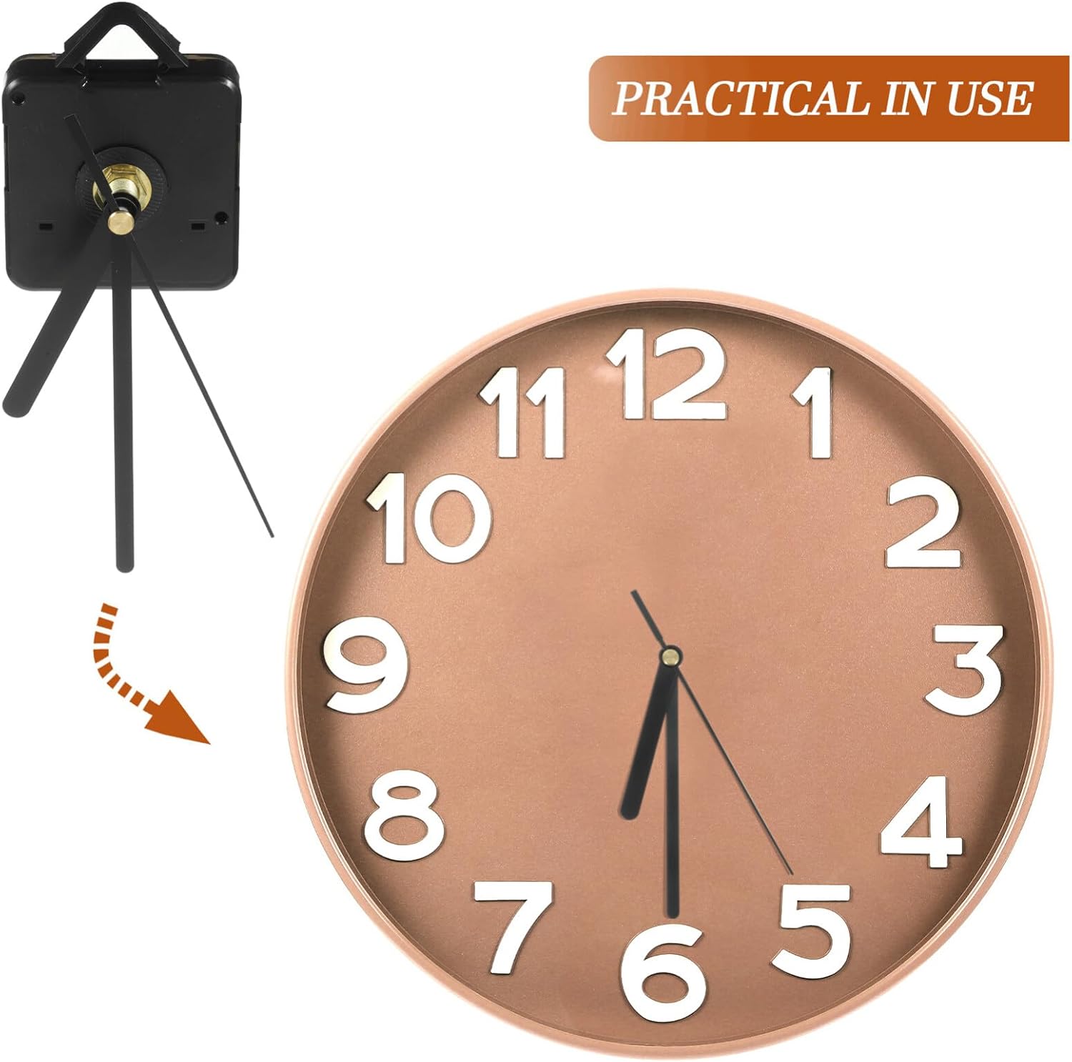 UonlytechReplacement Battery Clock Mechanism Kit for Home Decor