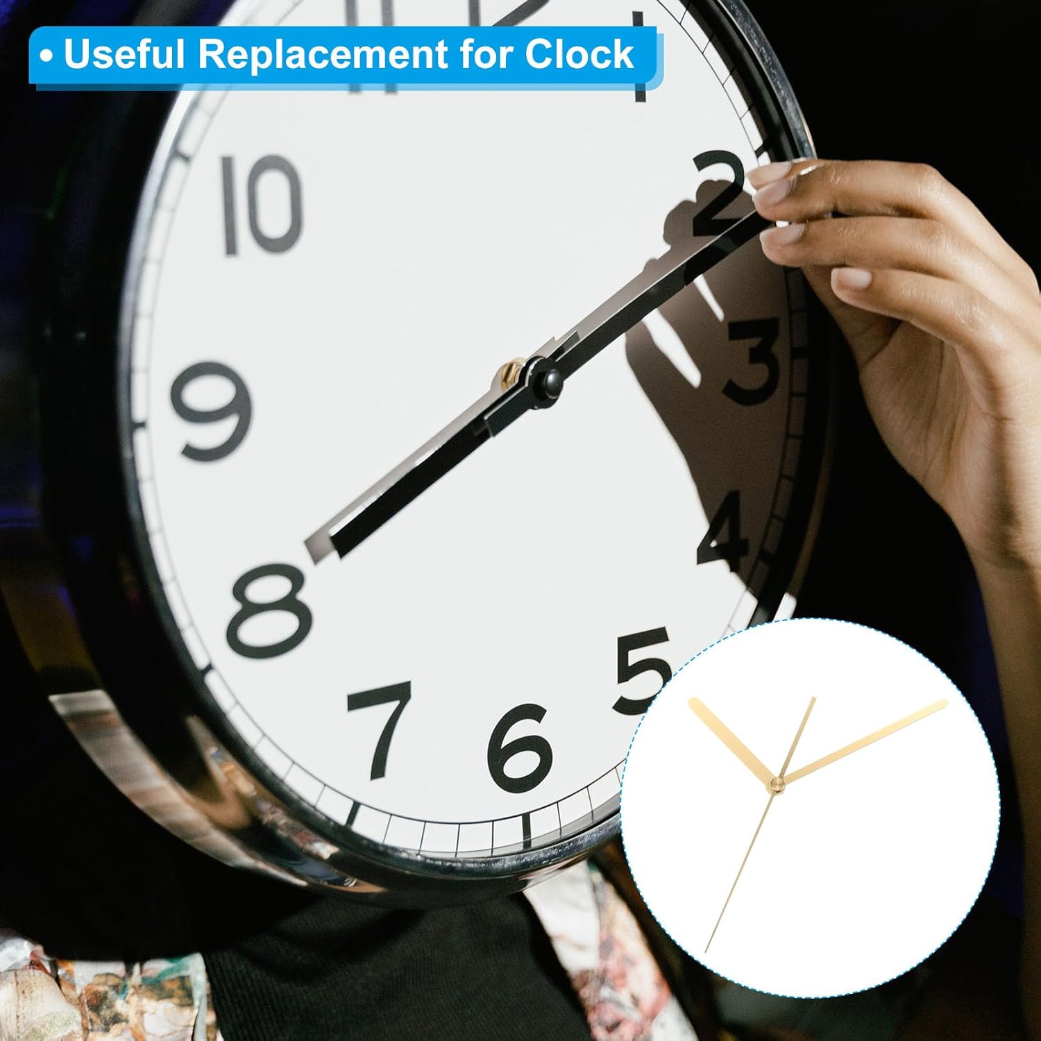 Durable Aluminum Replacement Clock Hands Kit