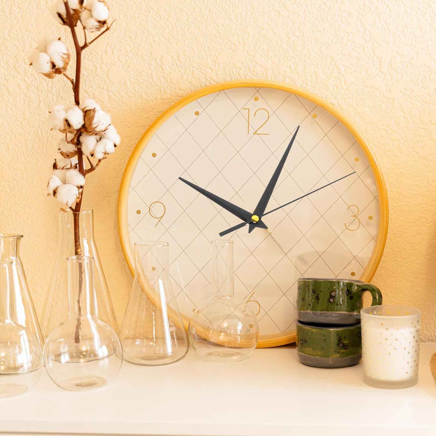 Uonlytech 4 Sets Wall Clock Mechanism Kit