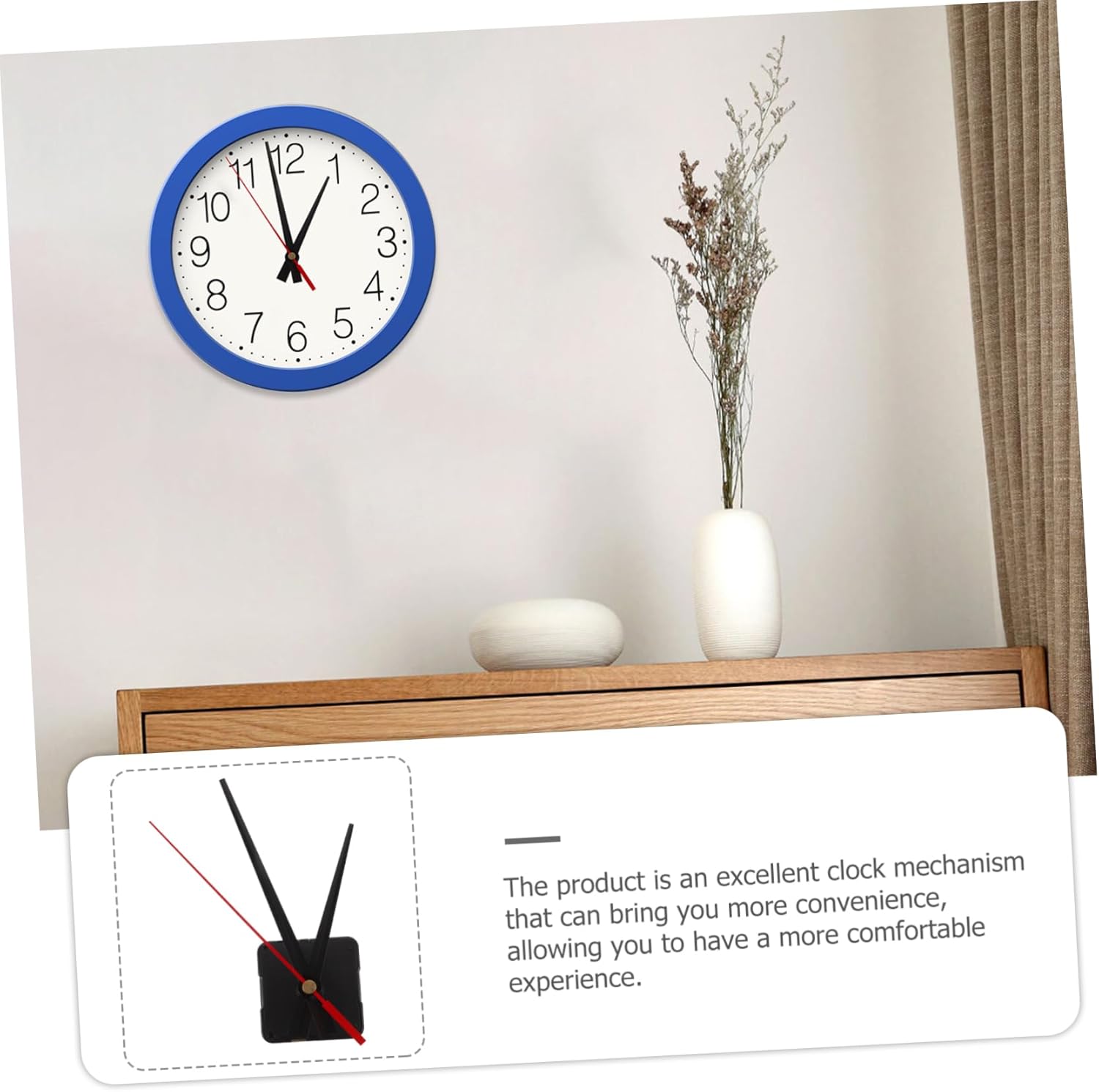 Plastic wall clock movement kit - Durable mute easy to install