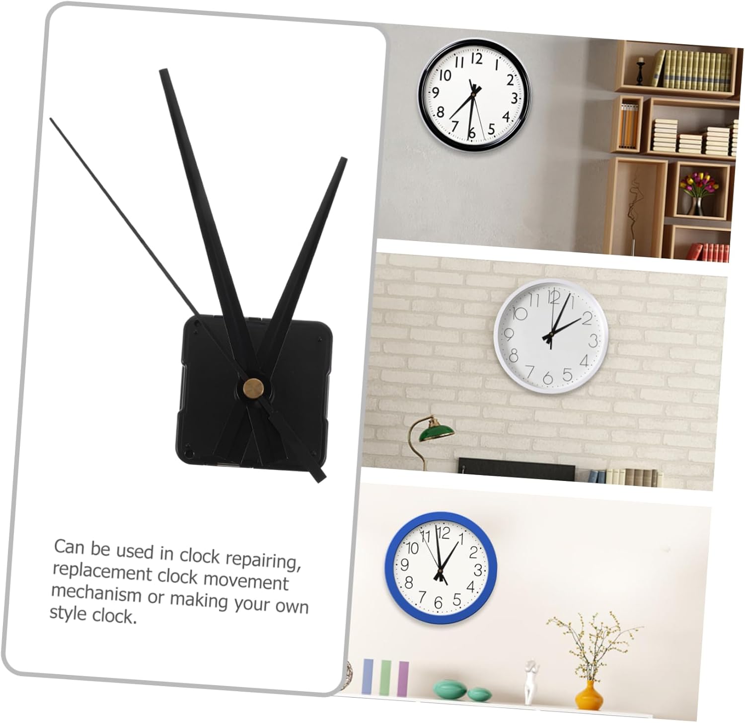 Compact Mute Clock Movement Replacement Kit