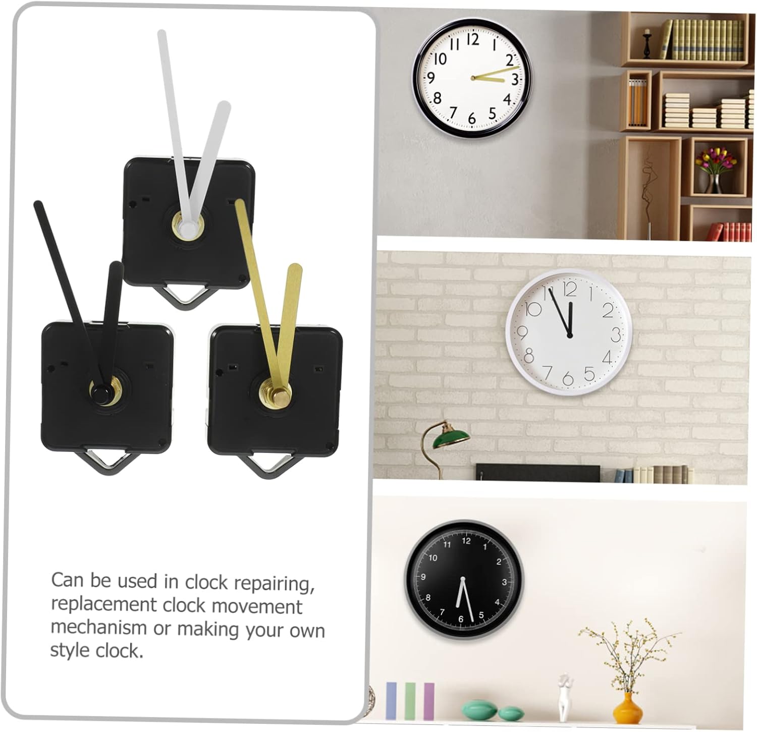 Clock Mechanism Replacement - Battery-Powered Clock Parts