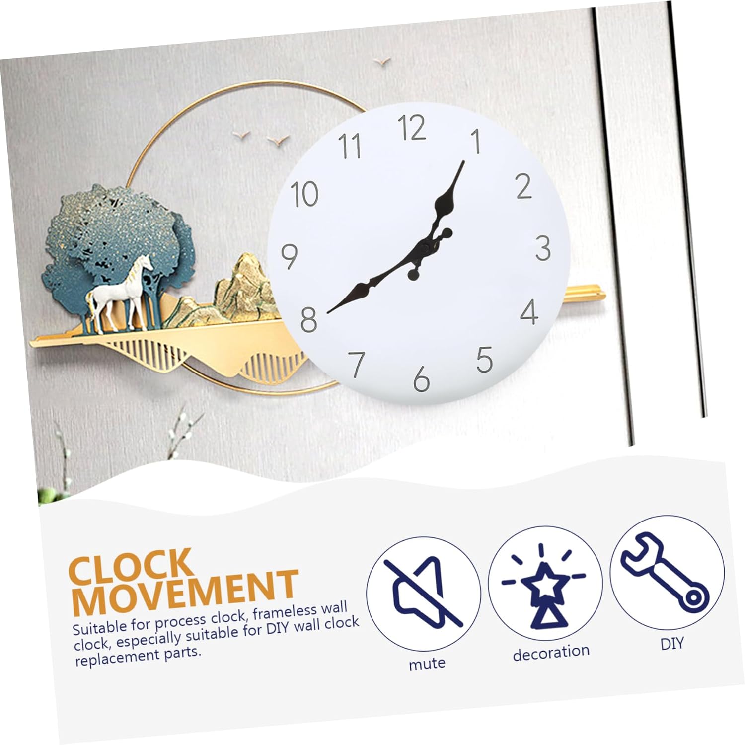Easy Wall Clock Repair Kit for Do It Yourself Clock Mechanisms