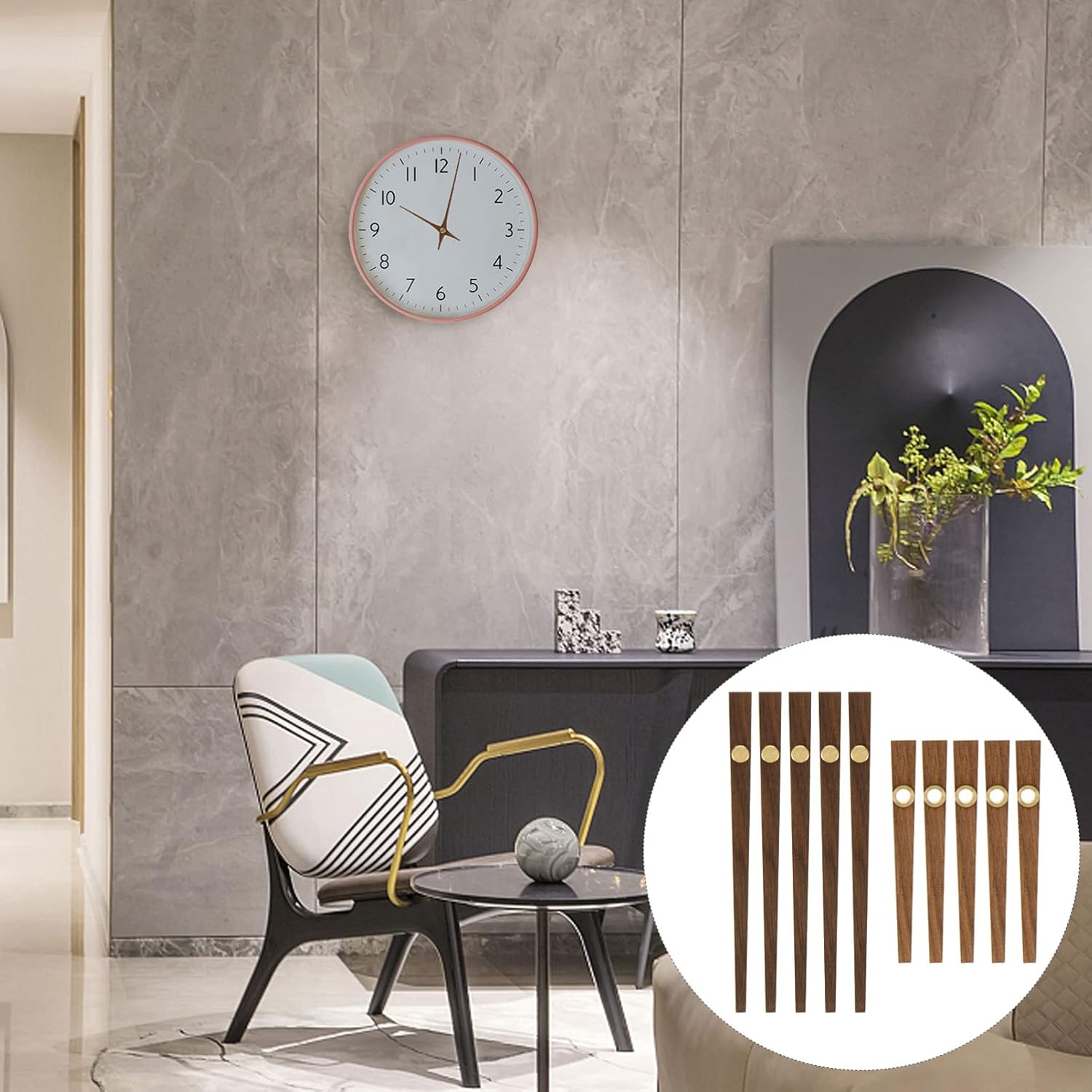 Wooden Clock Movement Parts with Spade for DIY and Repair