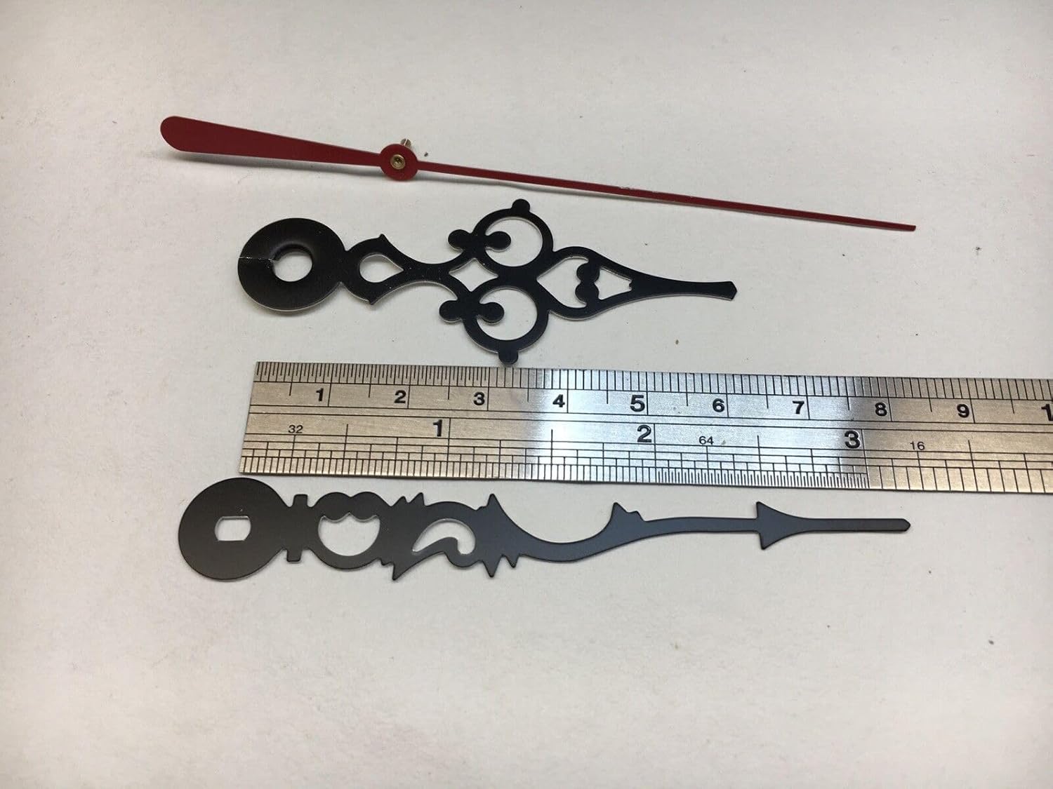 Professional Replacement Serpentine Hands for 6 quartz Clocks with I Shaft Movements
