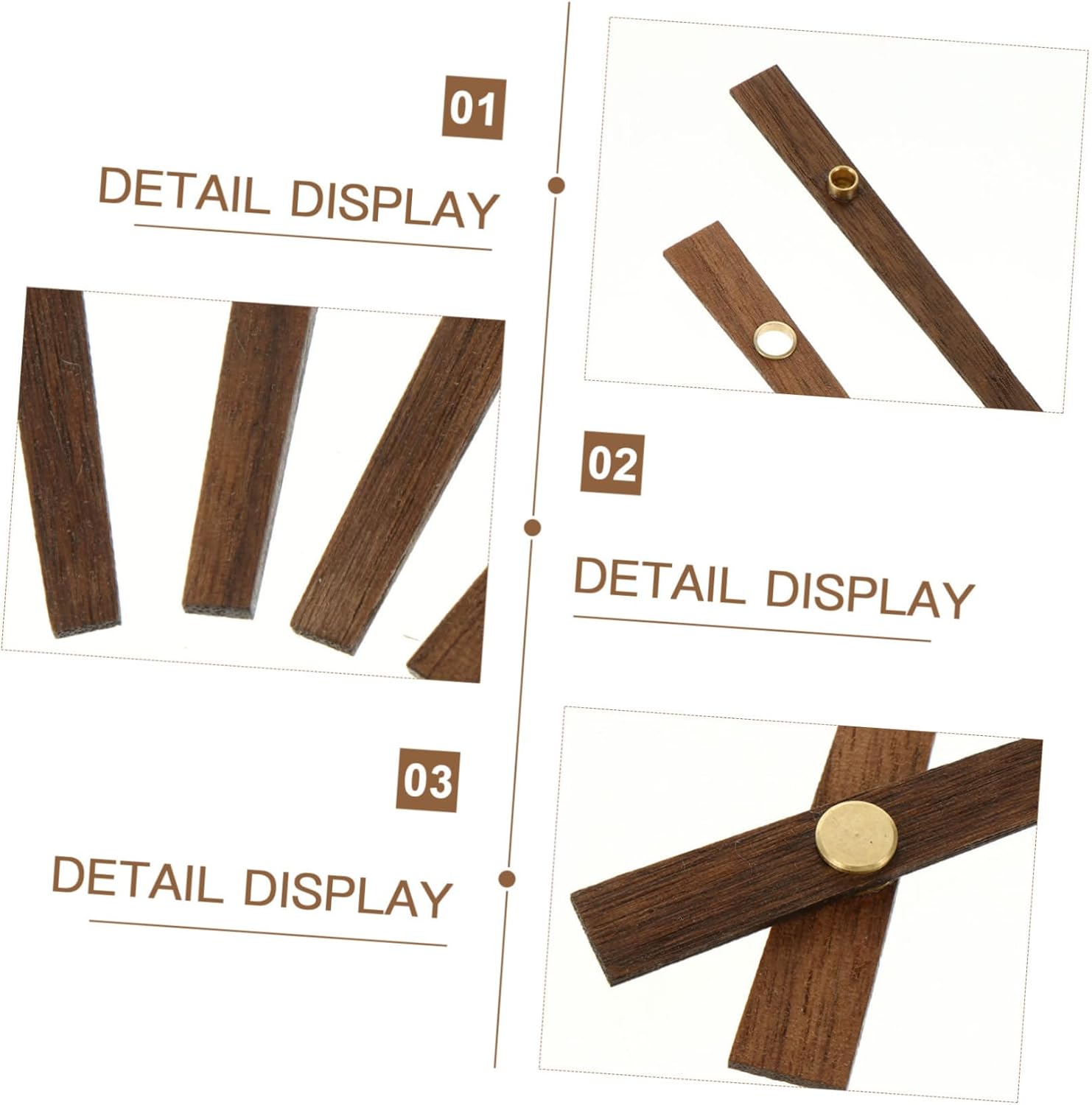 5-Set Wooden Clock Hands