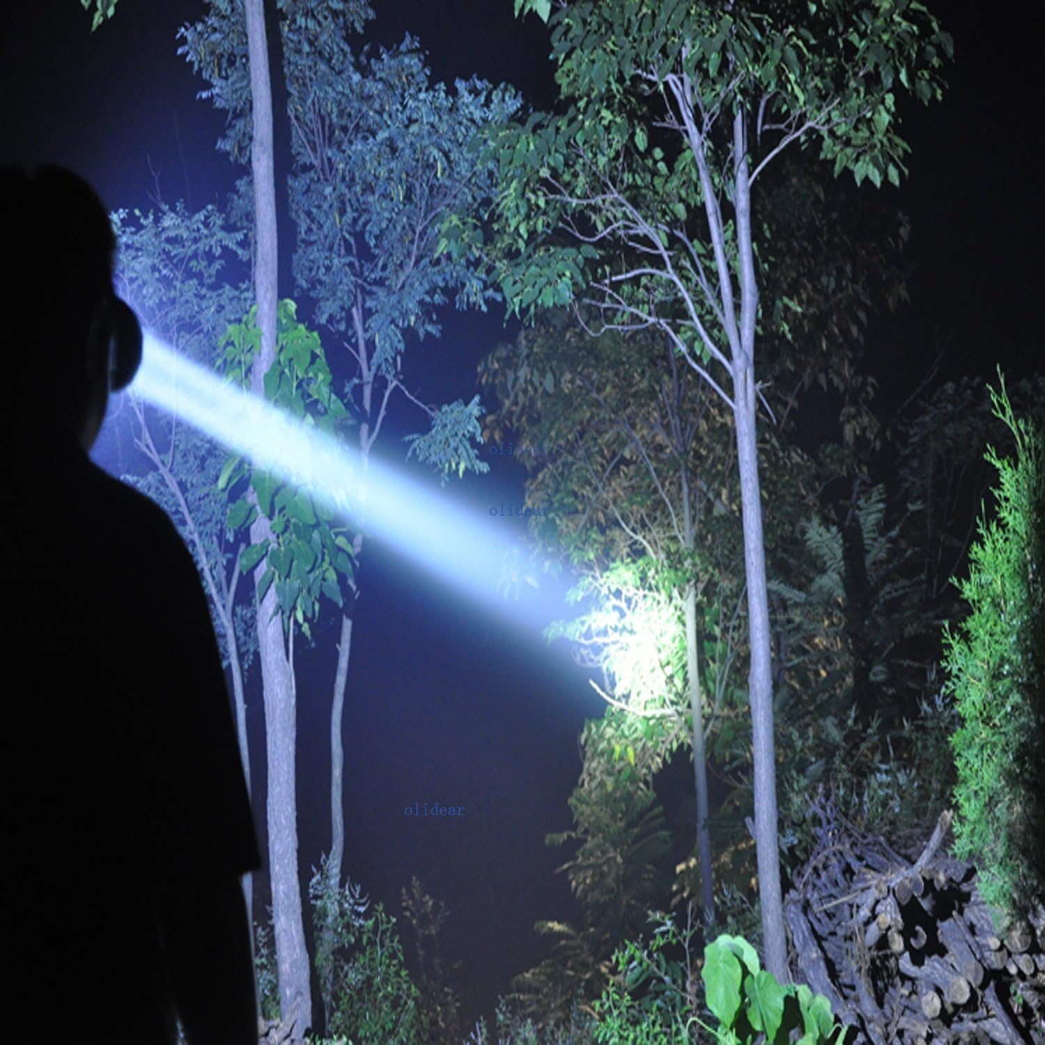 OLIDEAR Rechargeable LED Headlamp Bright Durable 10x Power