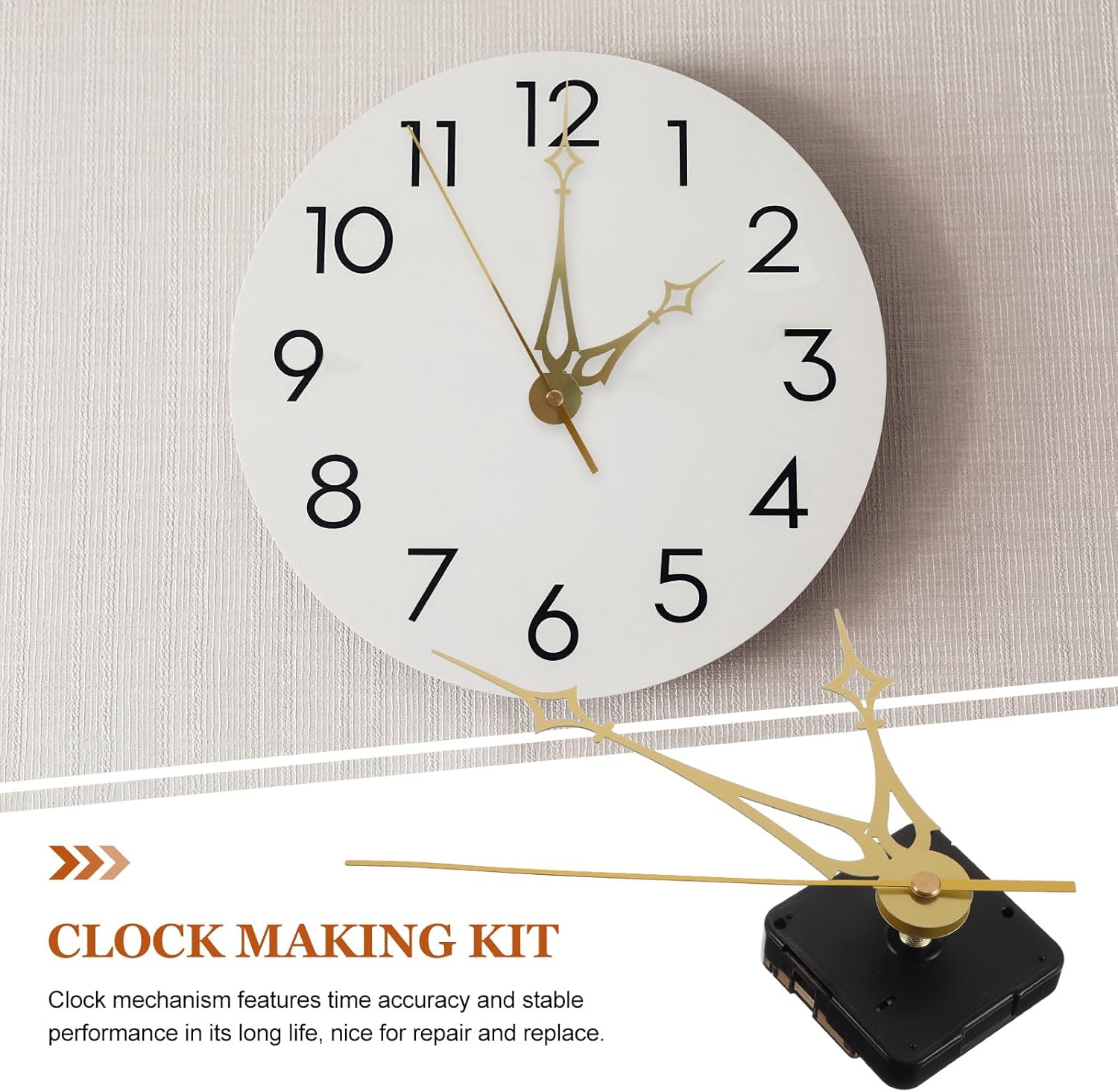 Precision quartz clock movement replacement