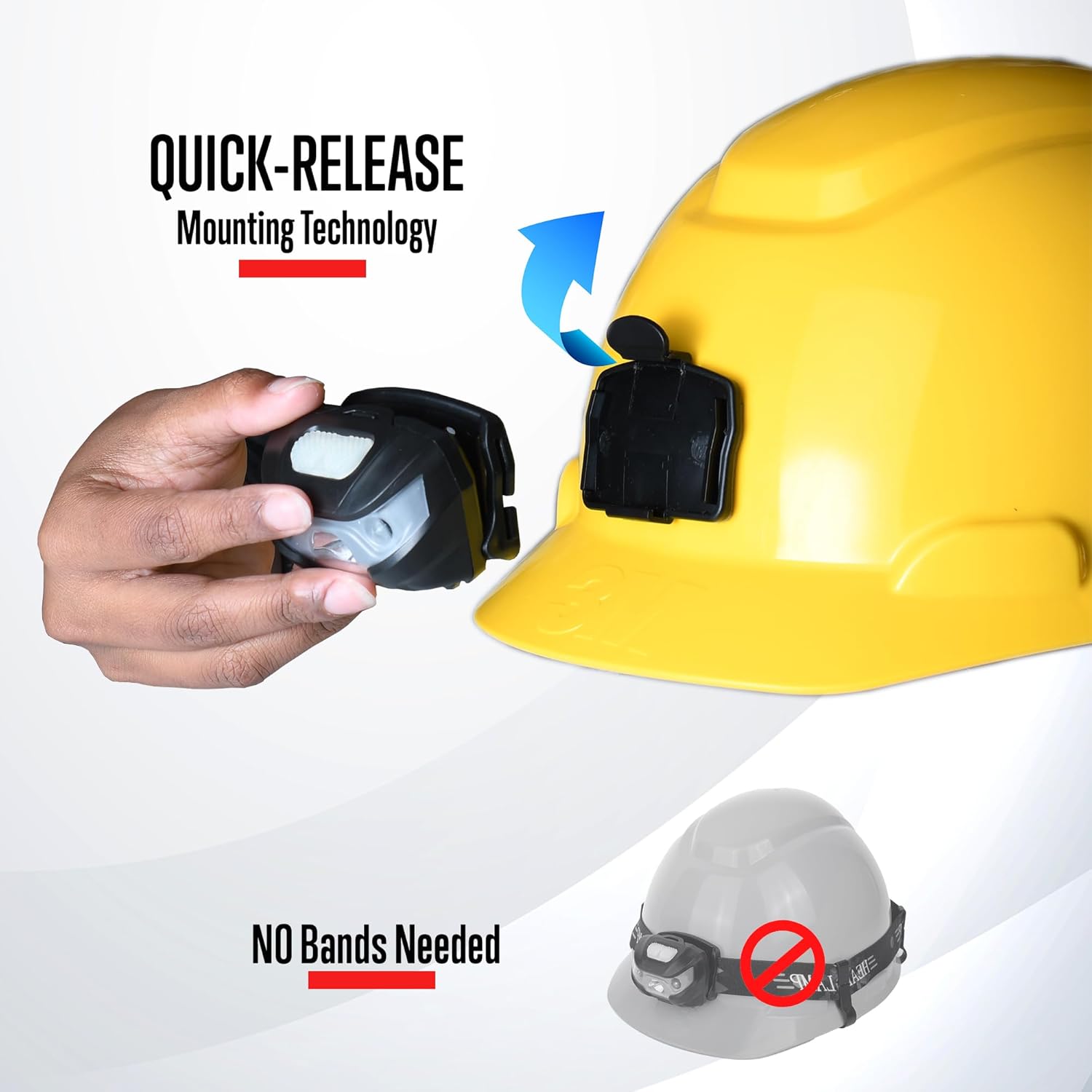 Rechargeable Hard Hat Light with Direct Mount