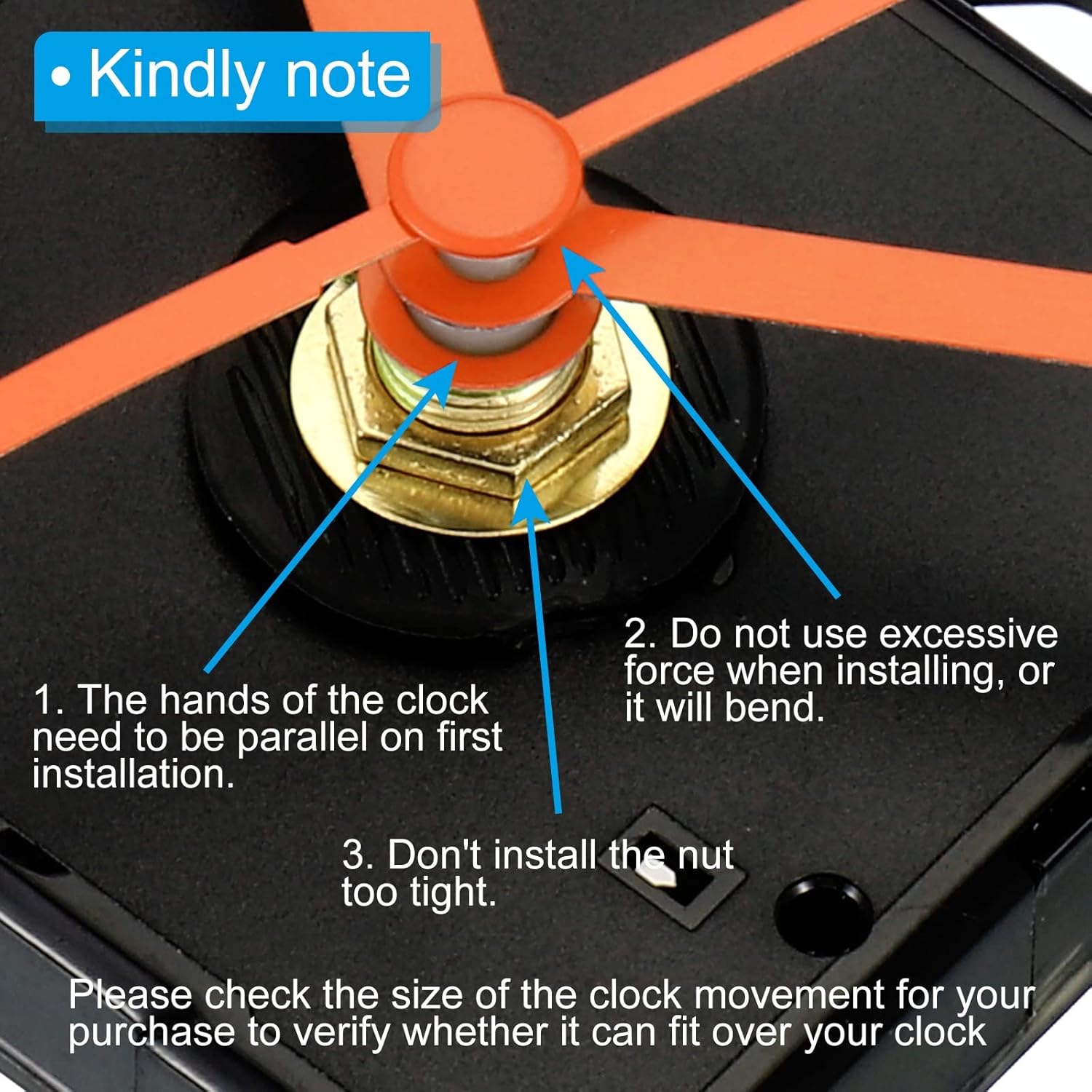 PATIKIL Clock Mechanism Replacement Kits DIY Wall Clock Parts Made Easy