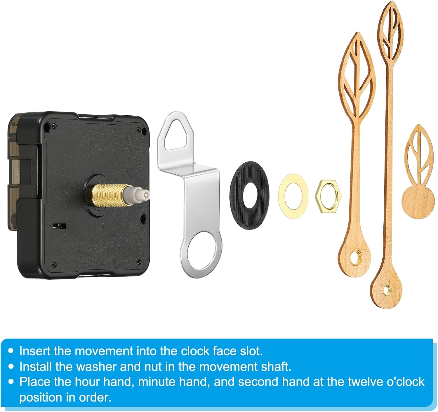 Precision-Engineering quartz wall clock mechanism replacement Mute movement for quiet timekeeping