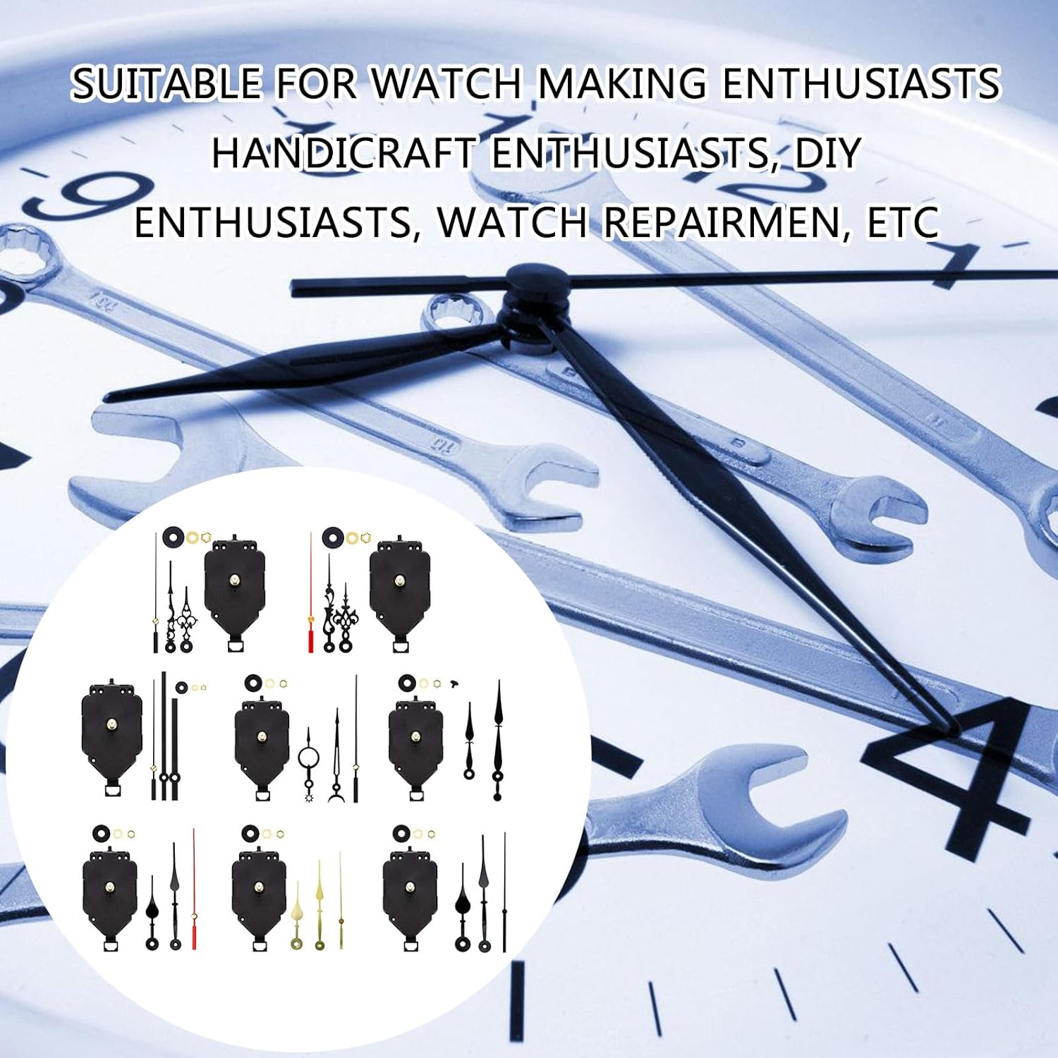 Stylish Pendulum Clock Motor Set with Multiple Hand Designs