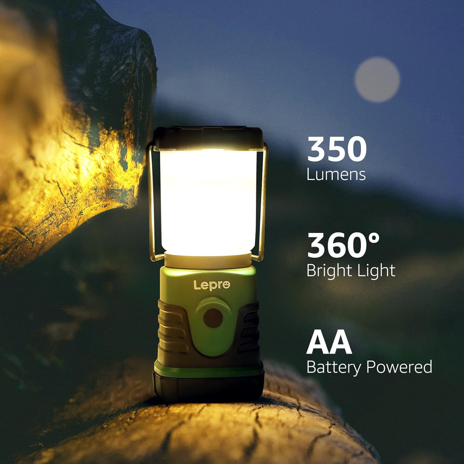 Lepro LED Camping Lantern Cool White 4 Lighting Modes