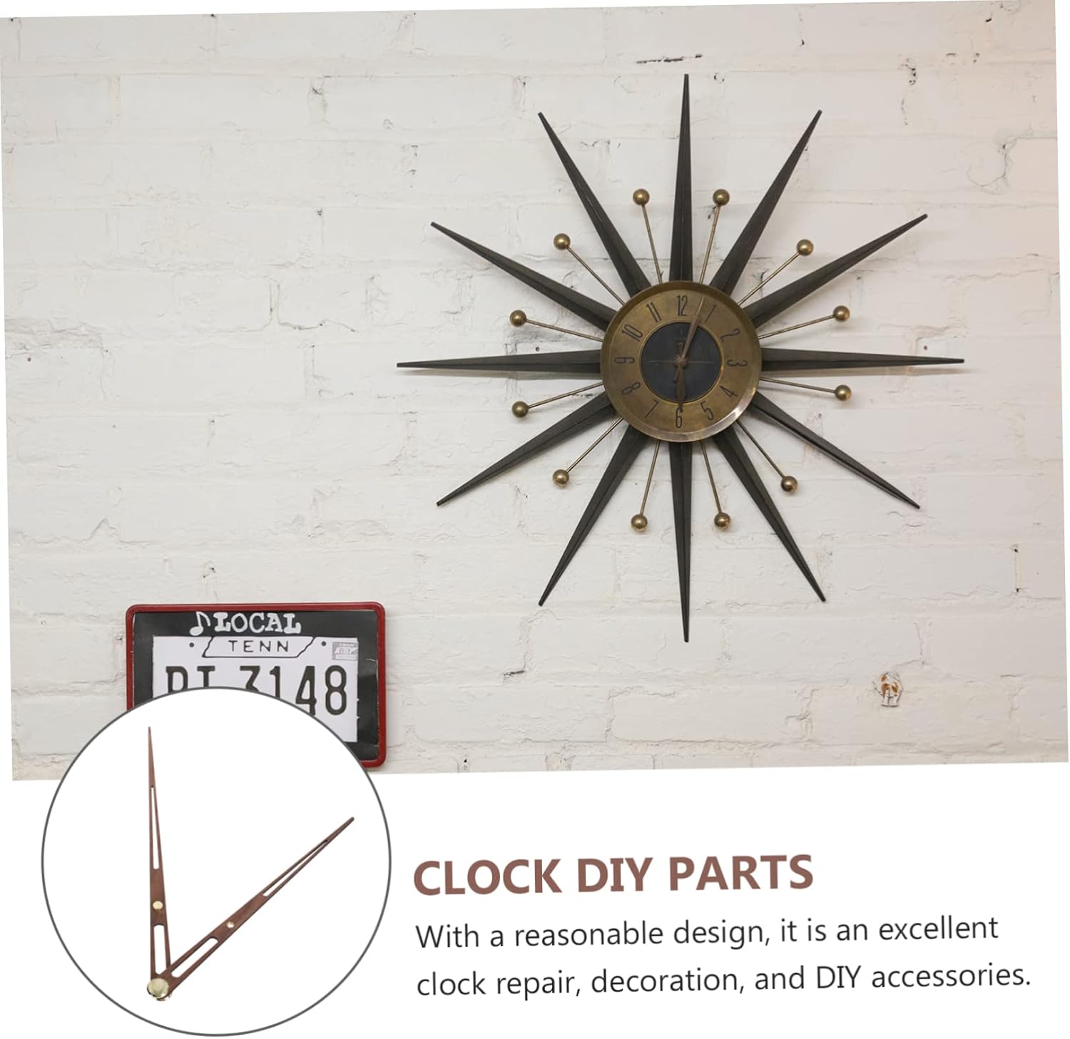 Housitol 100-Piece Wood Clock Hand Assembly Set