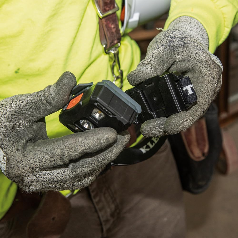 Klein Tools 56048 Rechargeable LED Headlamp with Auto-Off