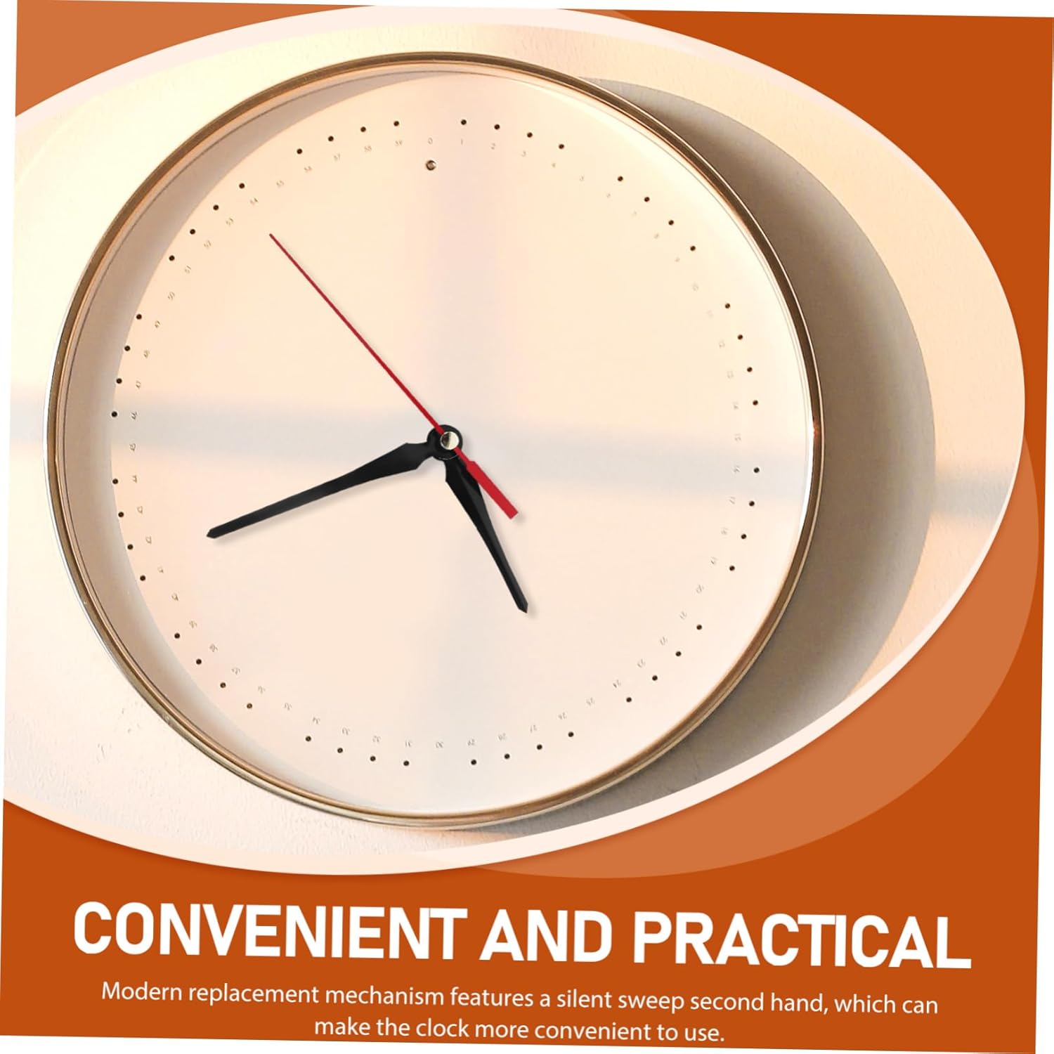 Silent Replacement Clock Mechanism Kit for Adjustable Clocks
